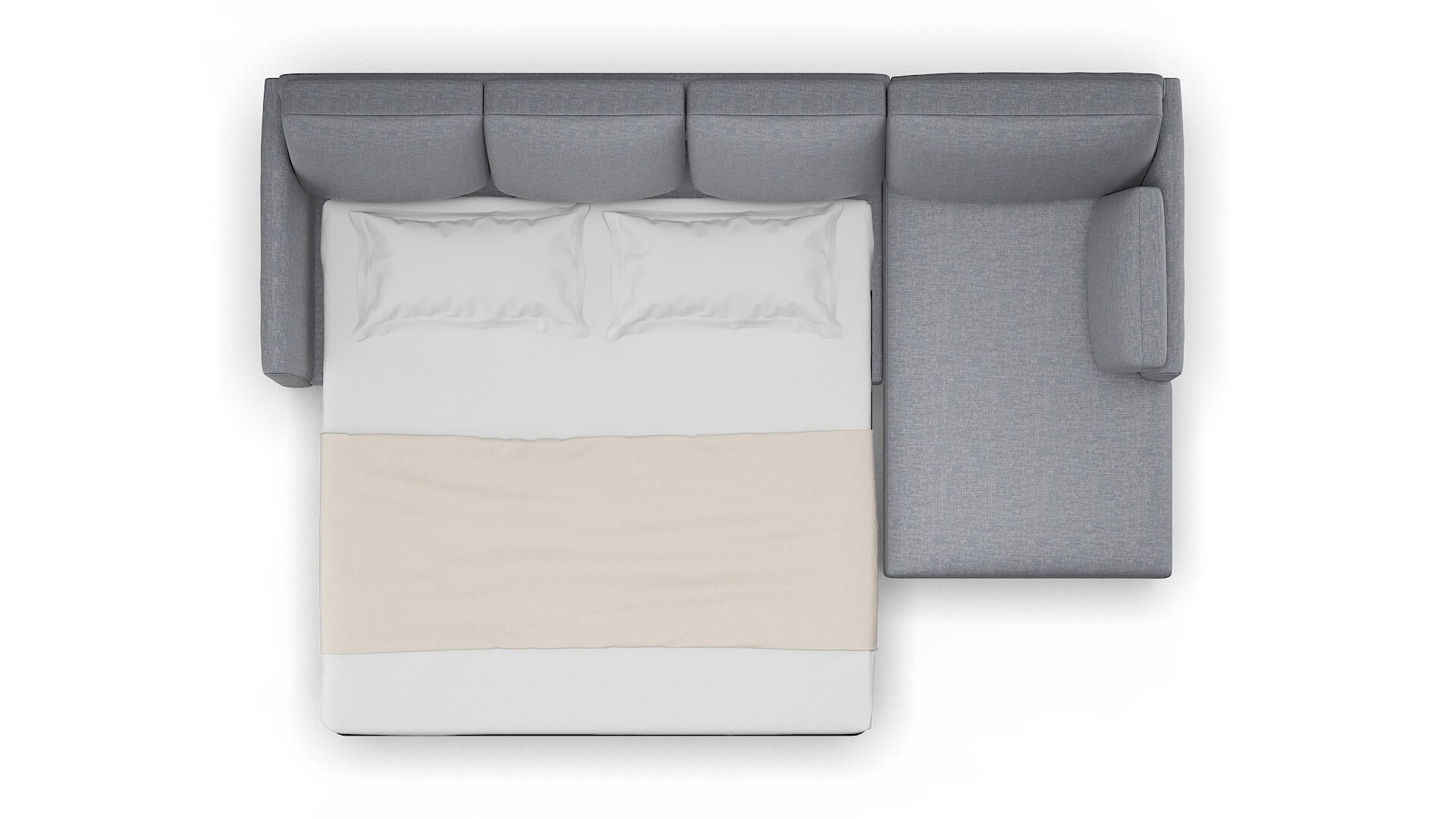 Dover Keylargo Ash Panel Sleeper Espresso legs 3