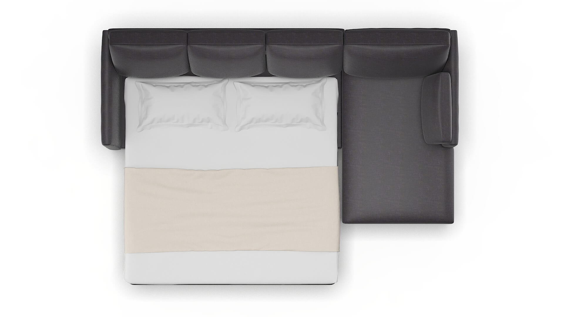 Dover Keylargo Ebony Panel Sleeper Espresso legs 3