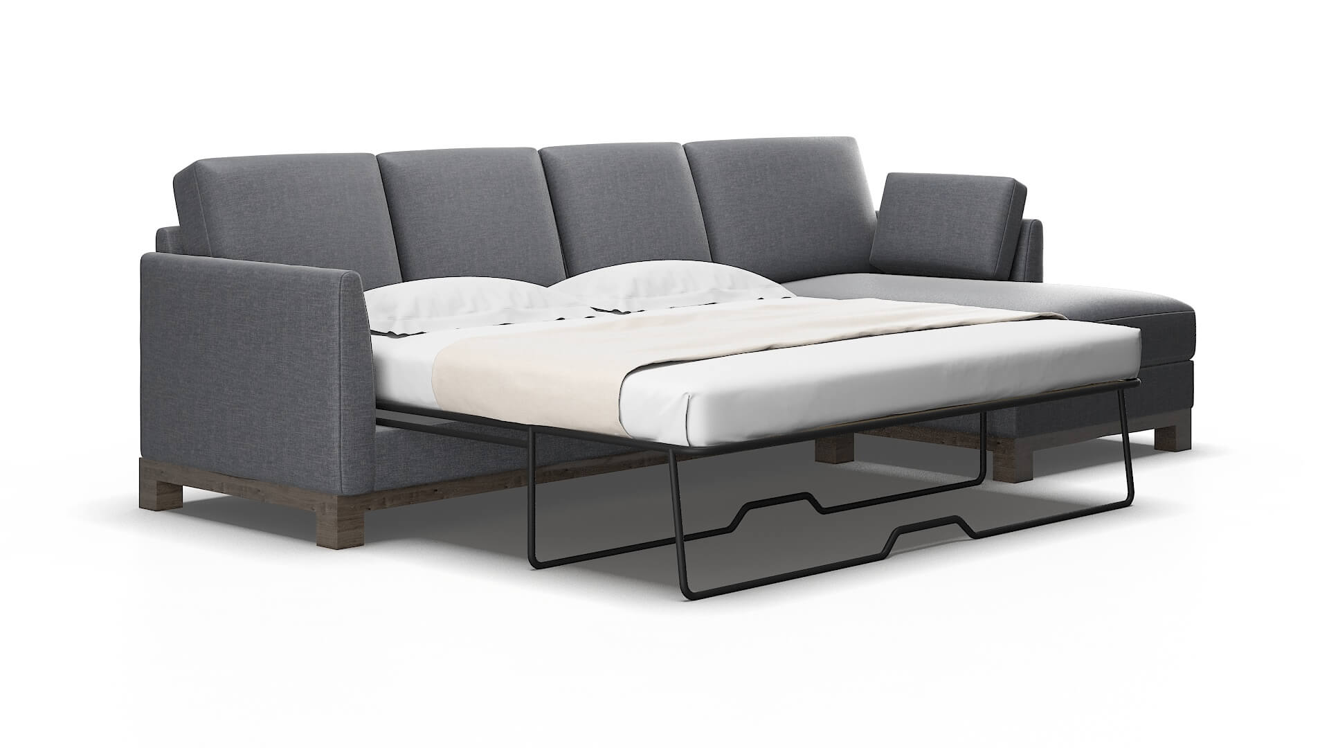 Dover Keylargo graphite Panel sleeper Espresso Legs  2