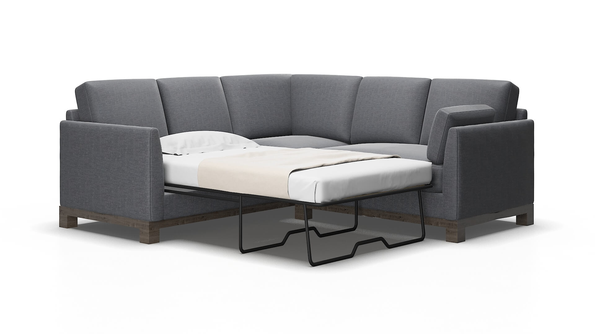 Dover Keylargo graphite Sectional sleeper Espresso Legs  2