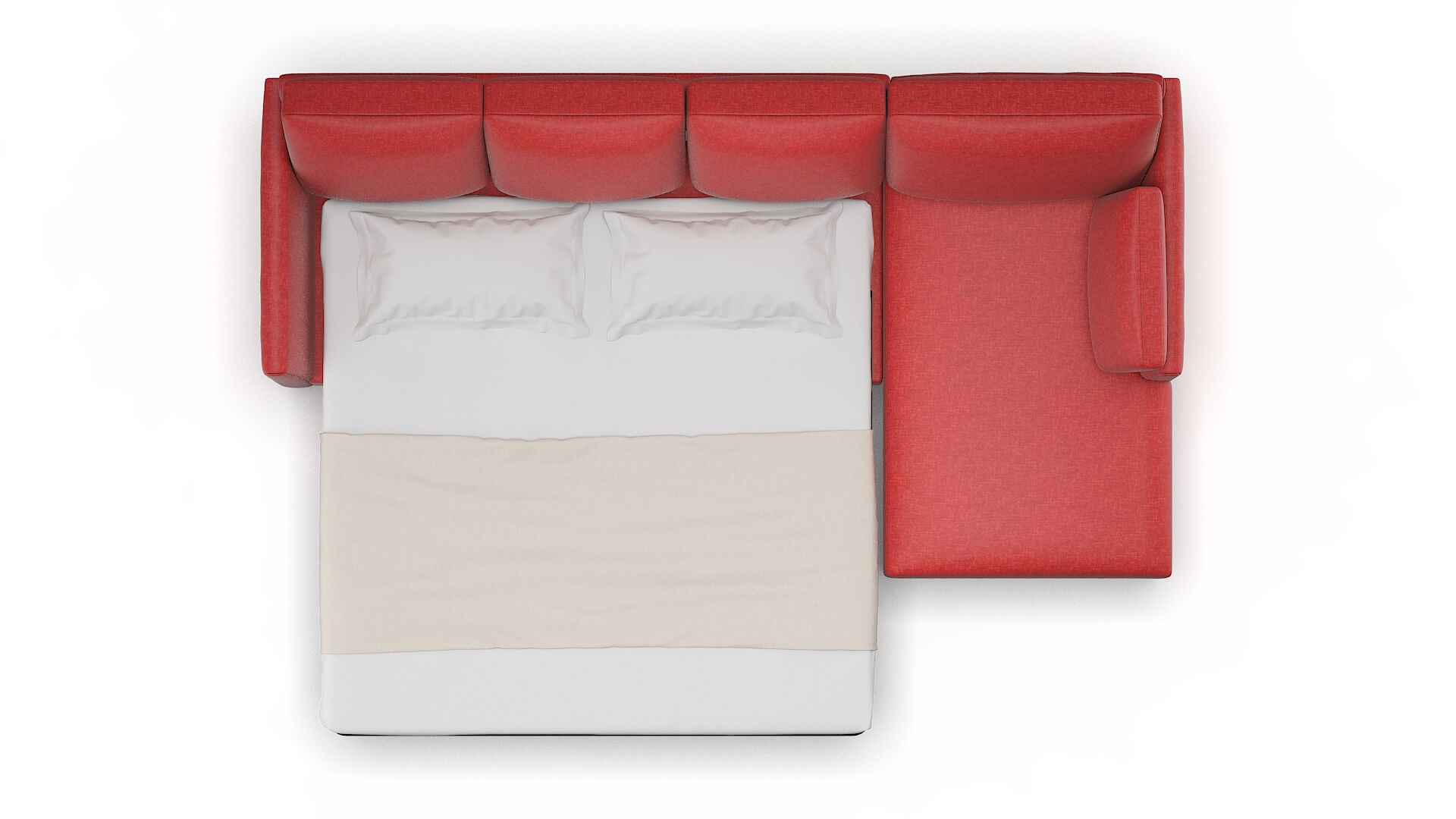 Dover Leslie Poppy Panel Sleeper Espresso legs 3