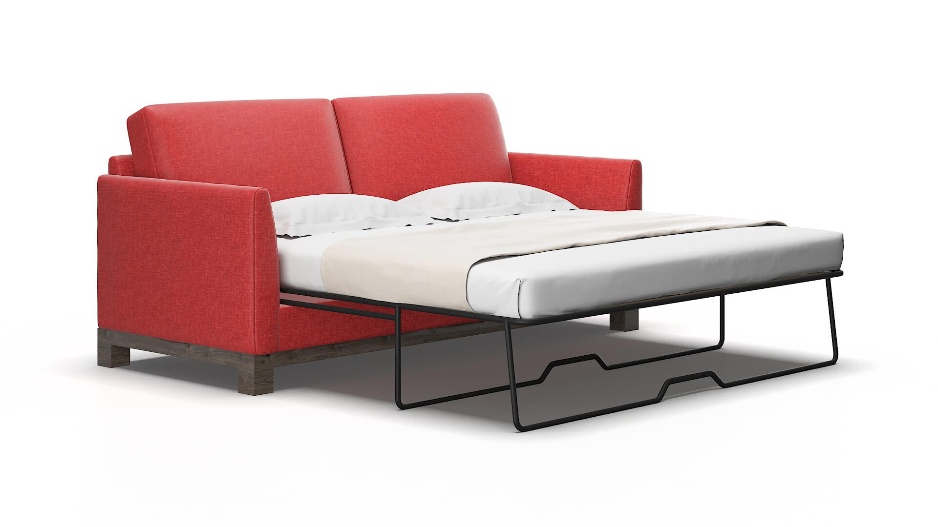 Dover Leslie Poppy Sofa Sleeper espresso legs 2