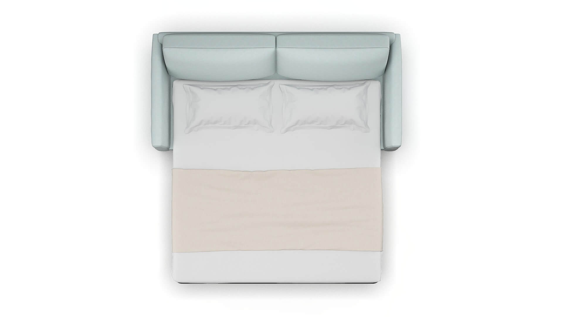 Dover Leslie Robins_egg Sofa Sleeper Espresso legs 3