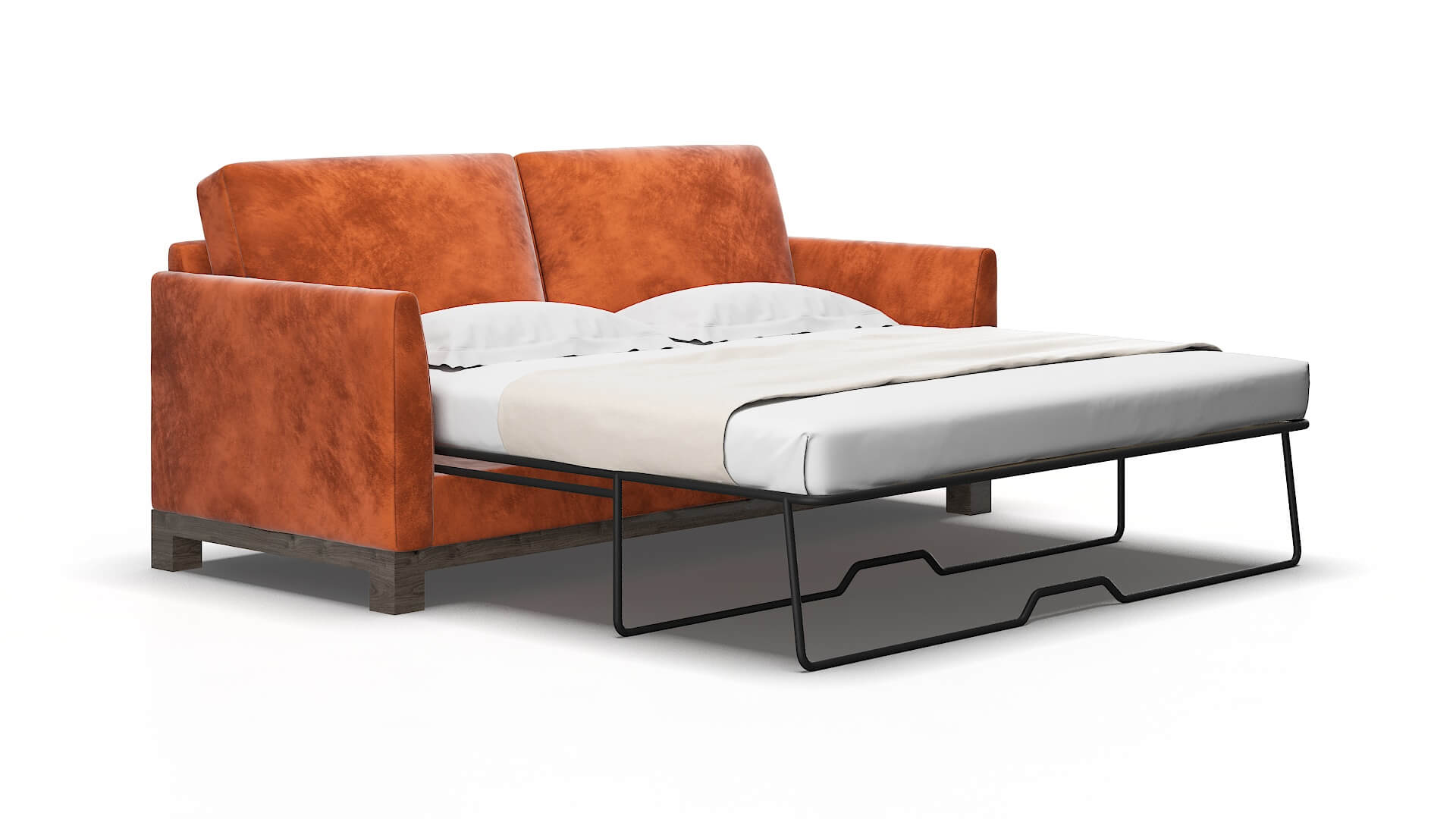 Dover Loft Copper Sofa Sleeper Espresso legs 2