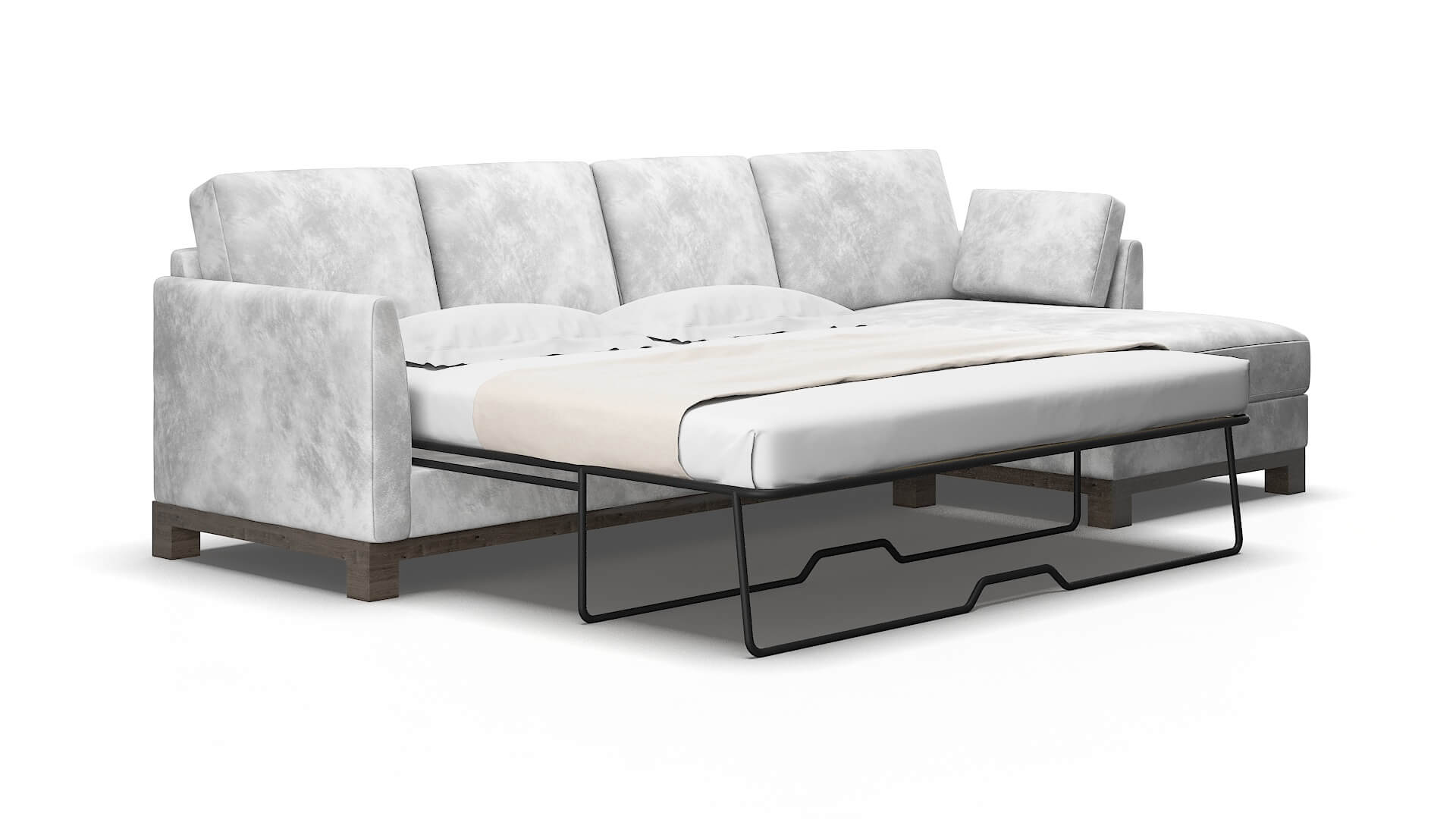 Dover Loft snowfall Panel sleeper Espresso Legs  2