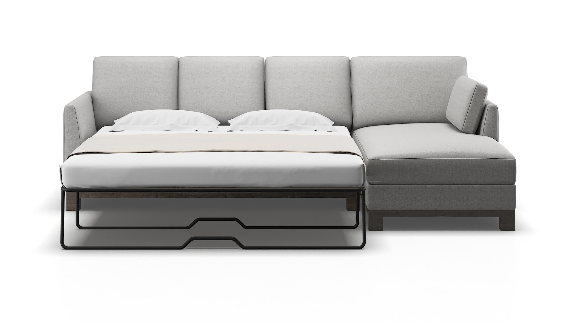 Dover Malibu Dove Panel Sleeper Espresso legs 1