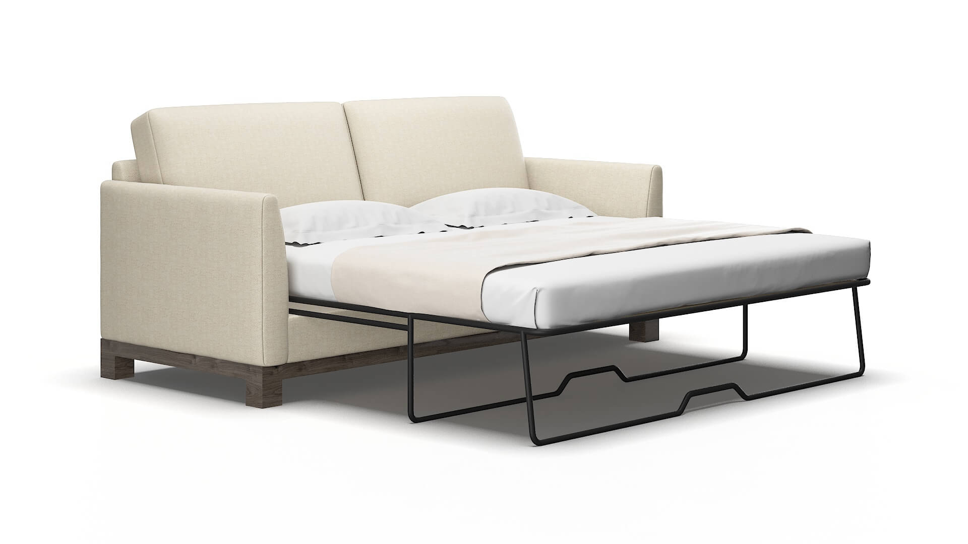 Dover Malibu sand Sofa sleeper Espresso Legs  2