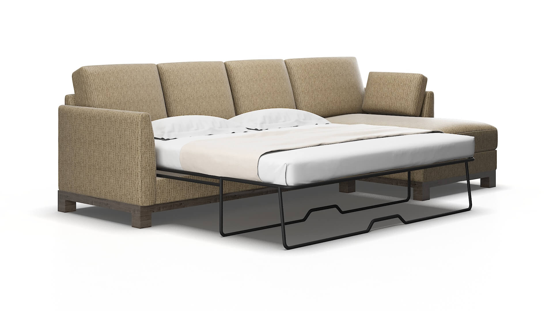 Dover Marcy camel Panel sleeper Espresso Legs  2