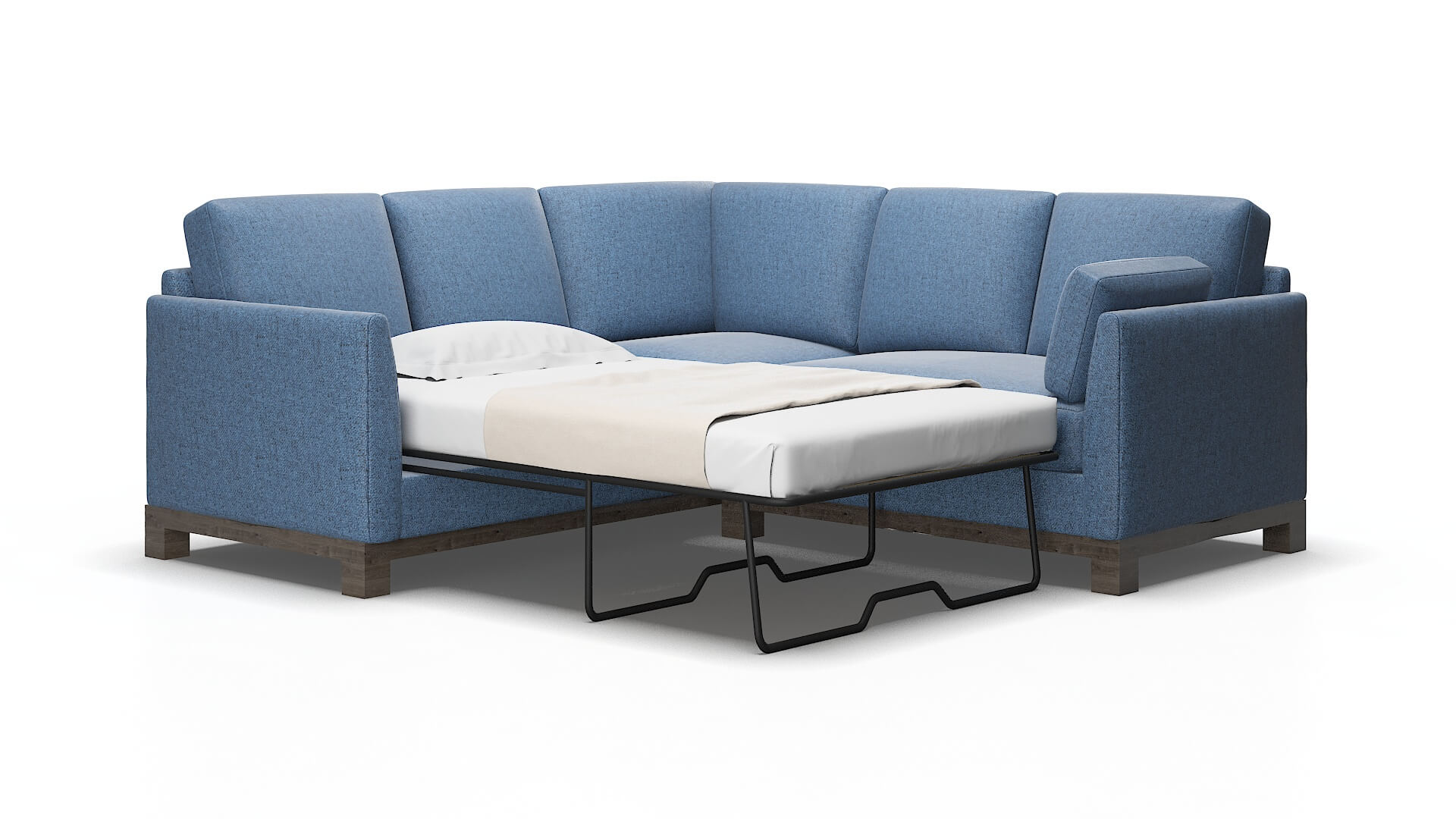 Dover Merino_hrp ocean Sectional sleeper Espresso Legs  2