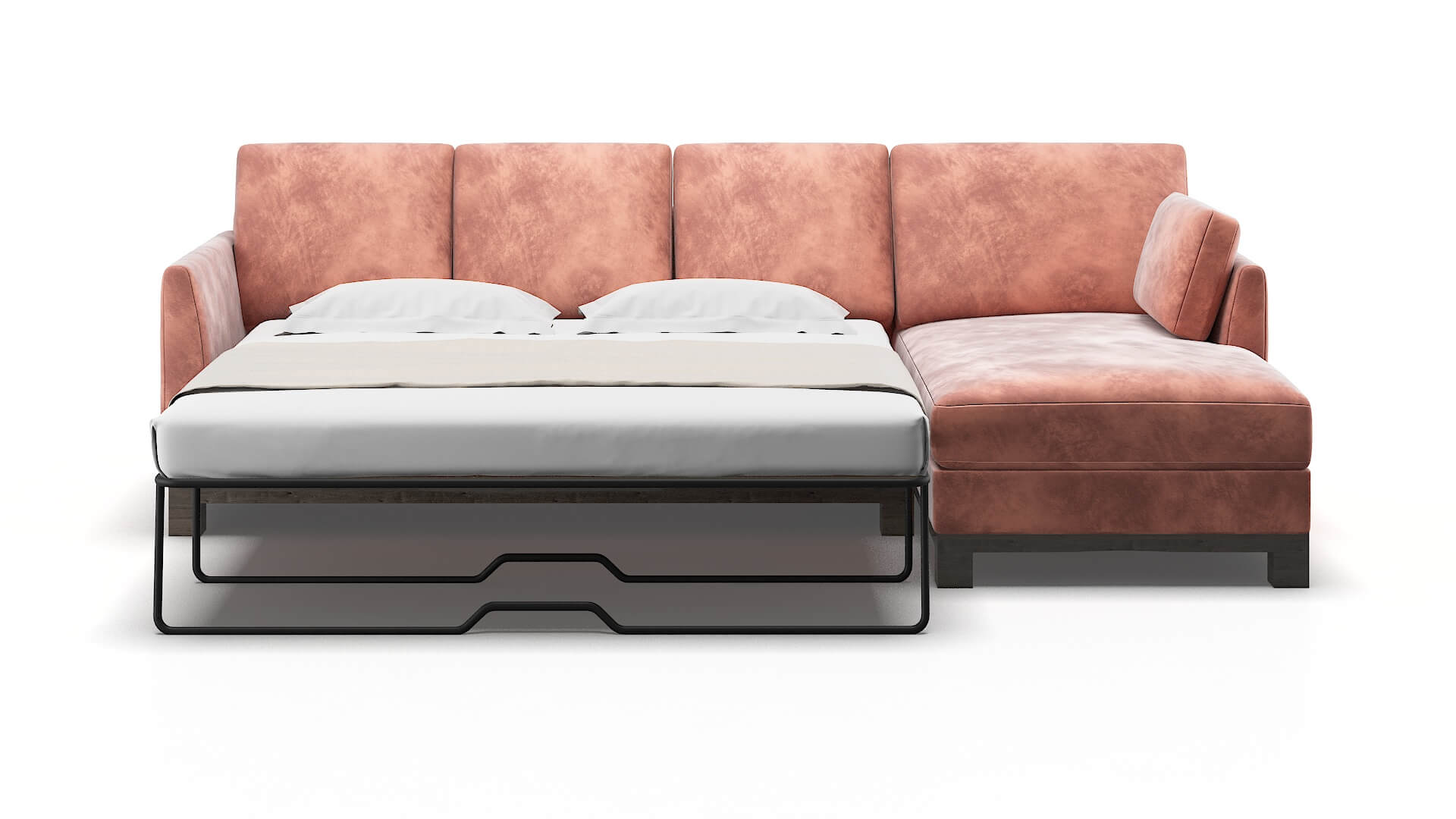 Dover Naples Blush Panel Sleeper Espresso legs 1