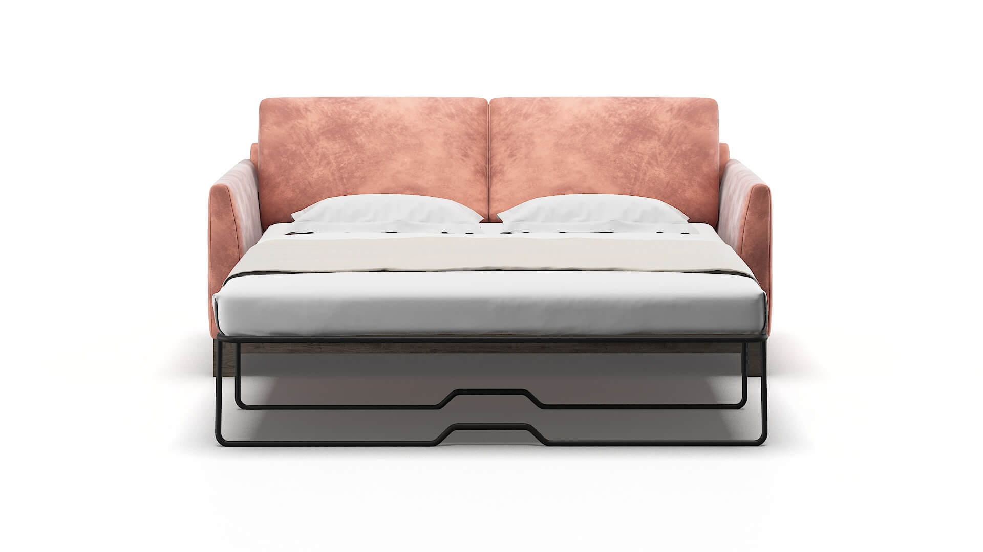 Dover Naples Blush Sofa Sleeper Espresso legs 1