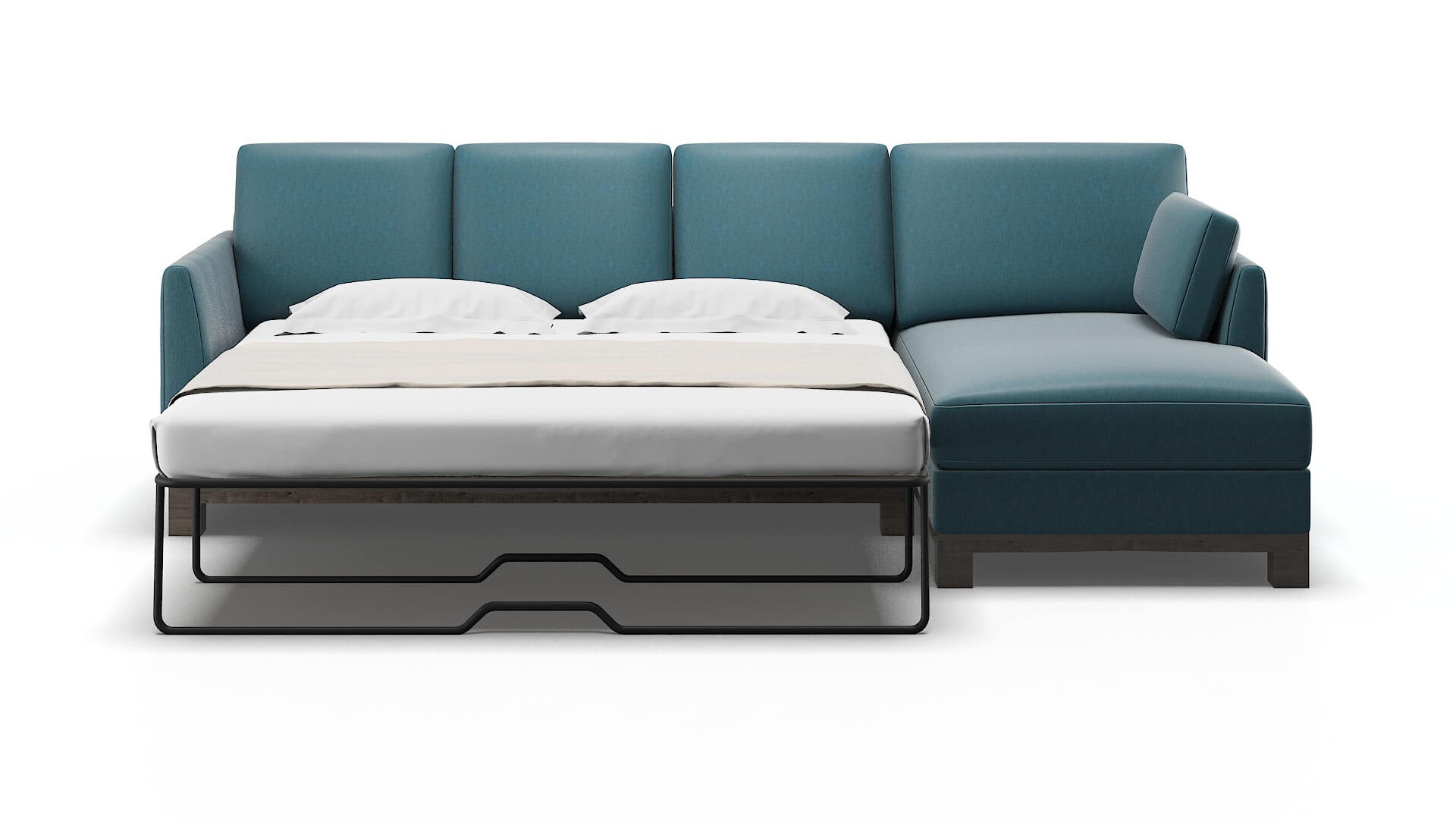 Dover Naples Slate Panel Sleeper Espresso legs 1