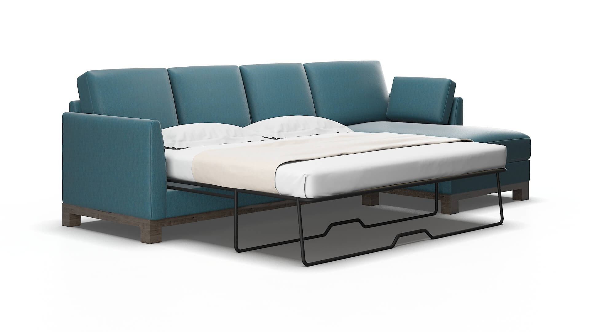 Dover Naples Slate Panel Sleeper Espresso legs 2