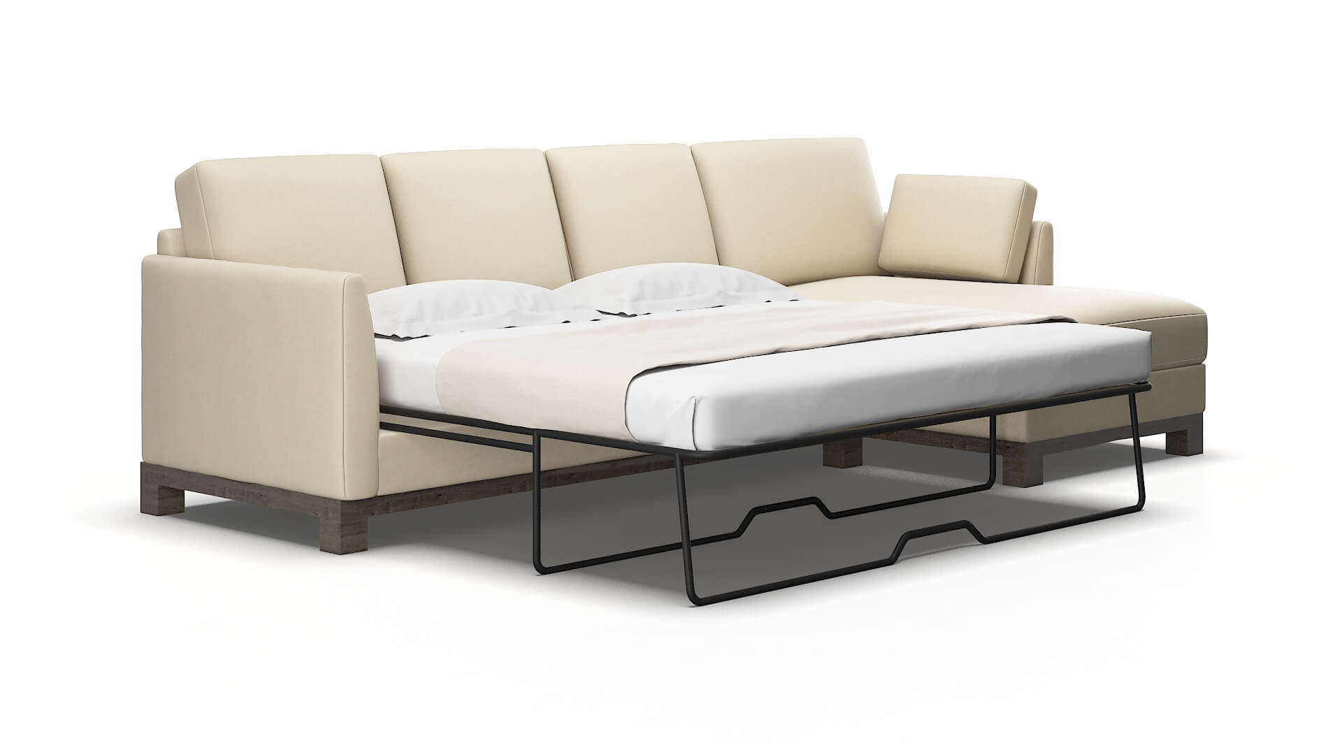 Dover Noble buckwheat Panel sleeper Espresso Legs  2