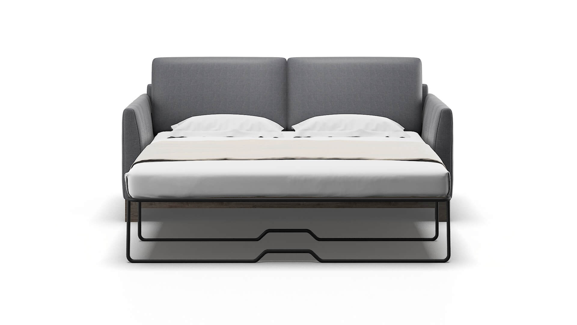 Dover Notion Graphite Sofa Sleeper Espresso legs 1