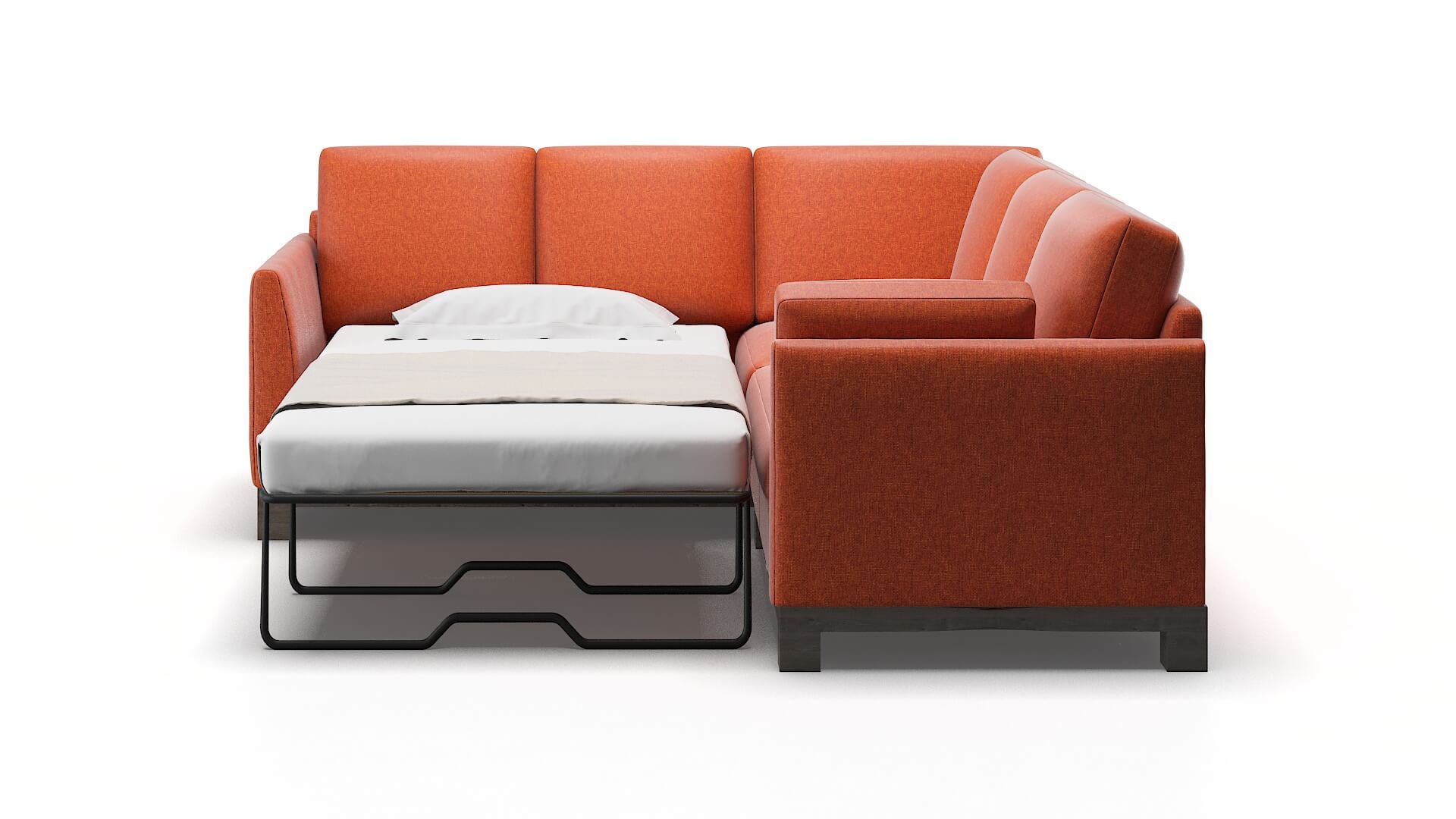 Dover Notion Tang Sectional Sleeper Espresso legs 1