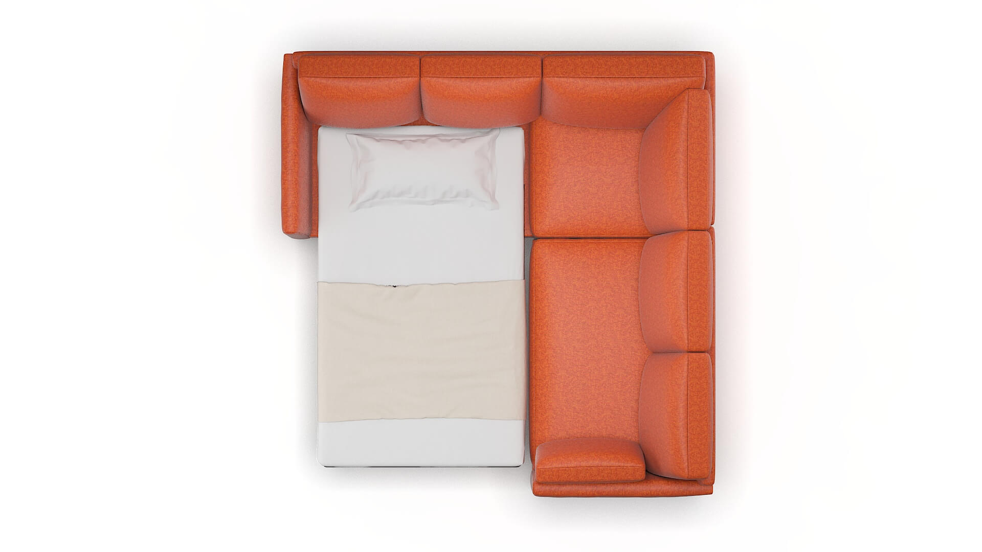 Dover Notion Tang Sectional Sleeper Espresso legs 3