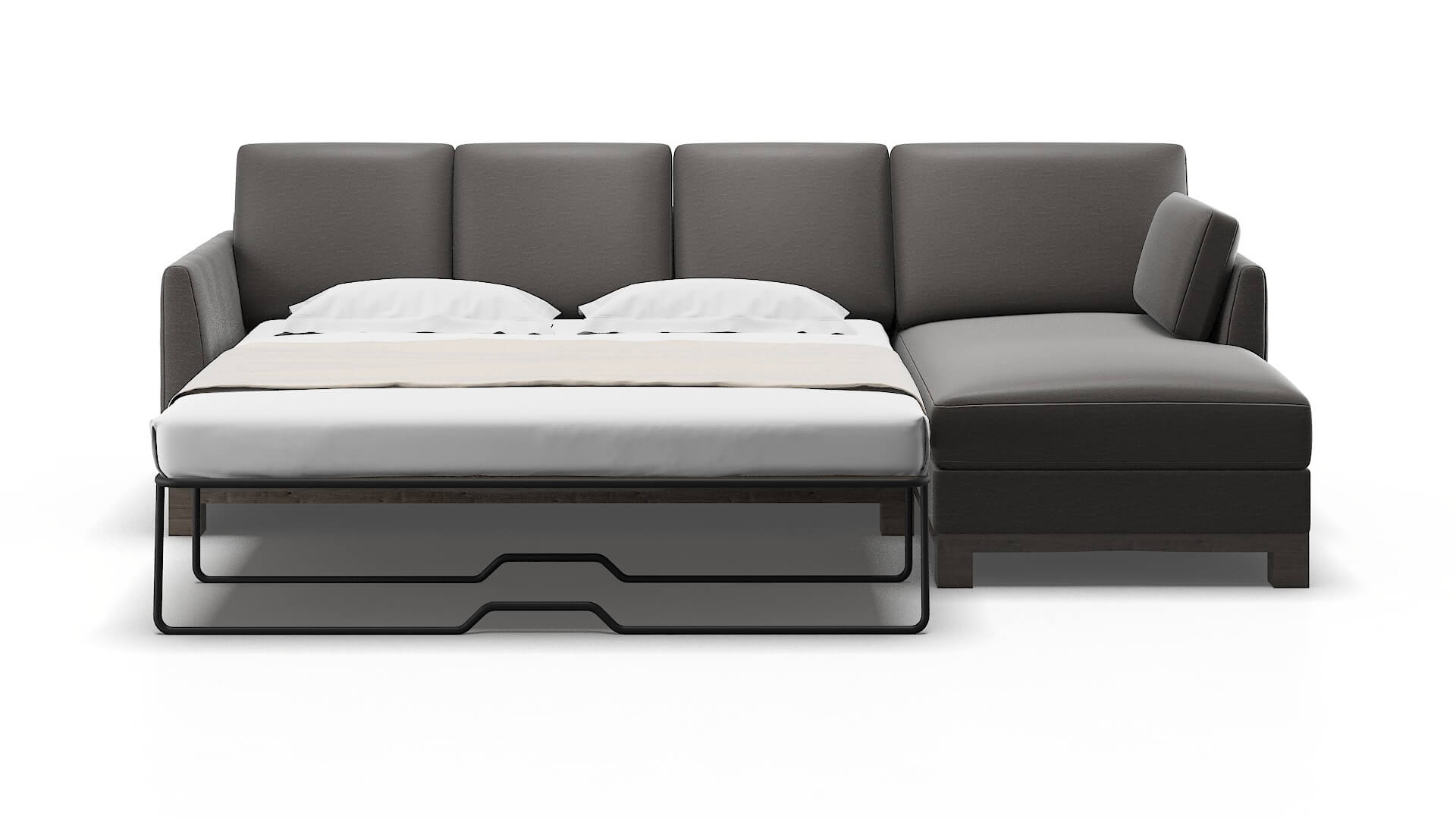 Dover Oscar Grey Panel Sleeper Espresso legs 1