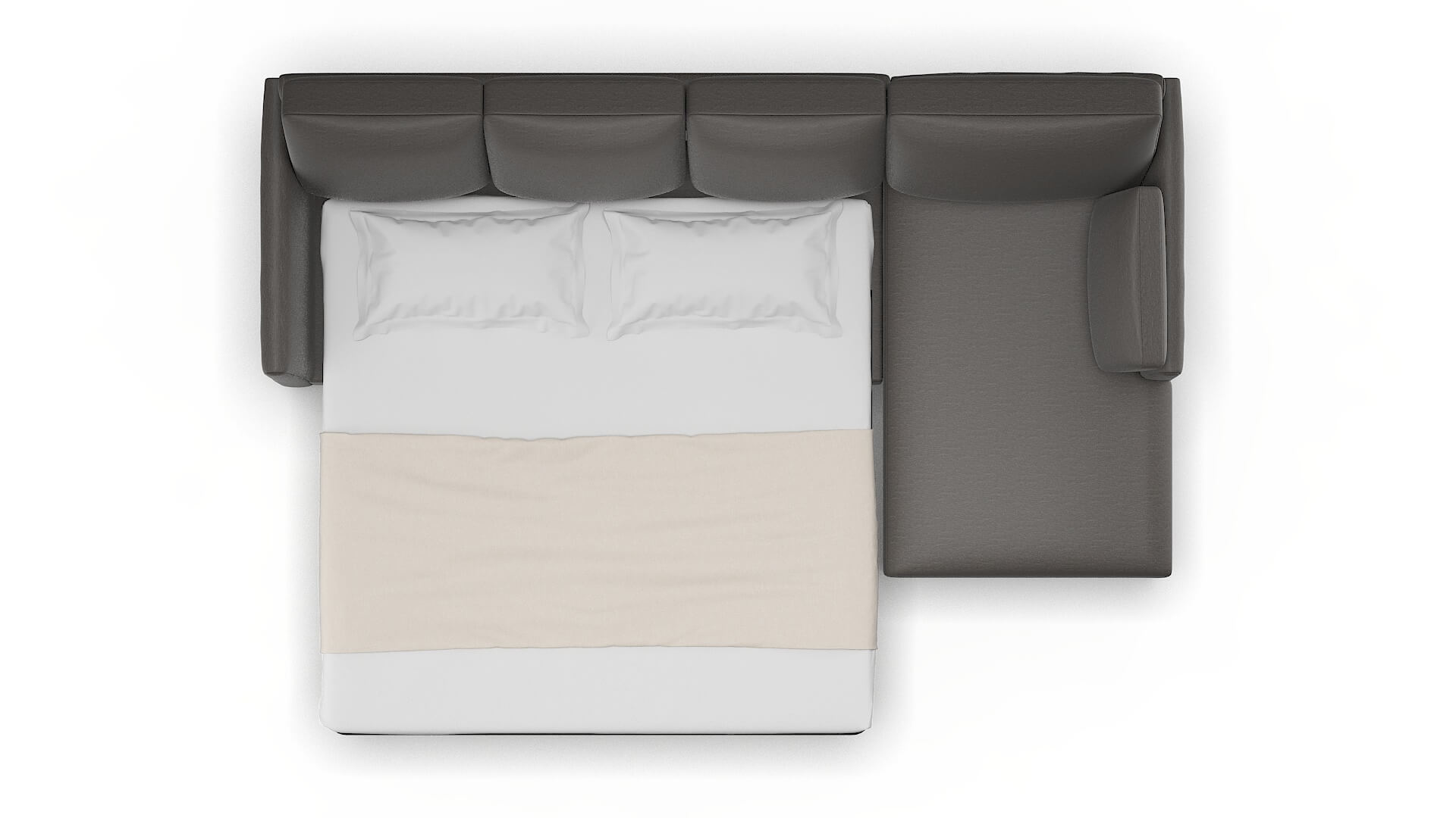 Dover Oscar Grey Panel Sleeper Espresso legs 3