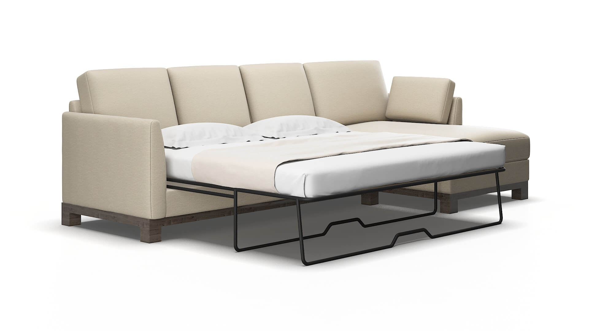 Dover Parker linen Panel sleeper Espresso Legs  2