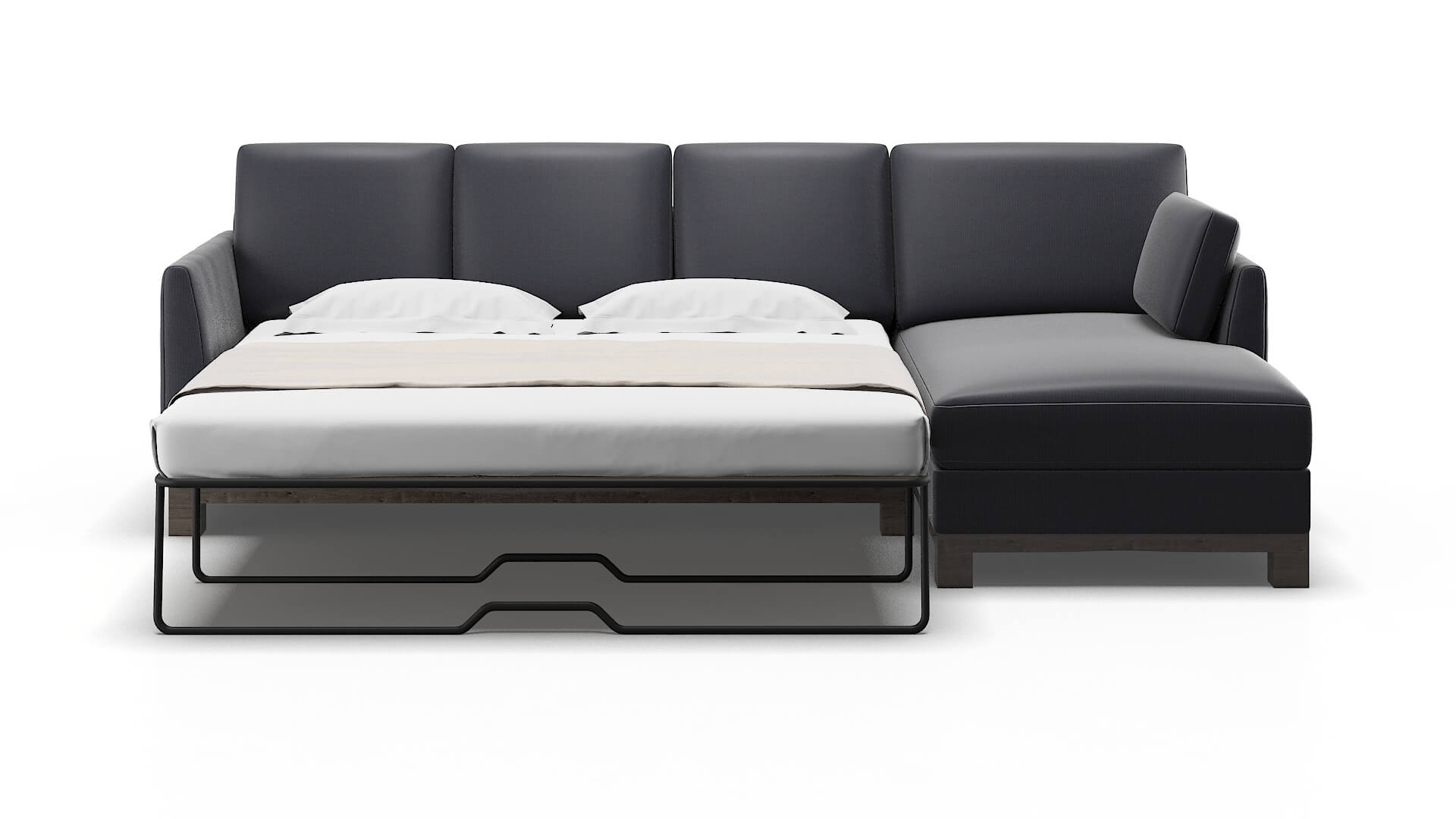 Dover Parker Midnight Panel Sleeper Espresso legs 1