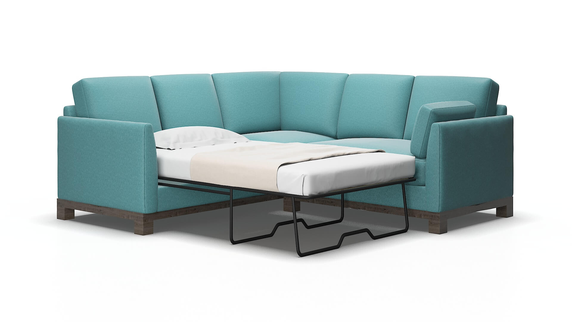 Dover Parker Turquoise Sectional Sleeper 2