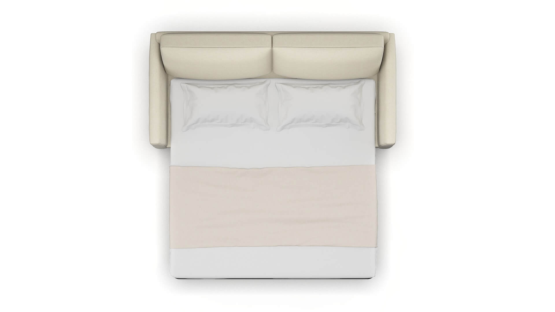 Dover Phoenix Ivory Sofa Sleeper Espresso legs 3