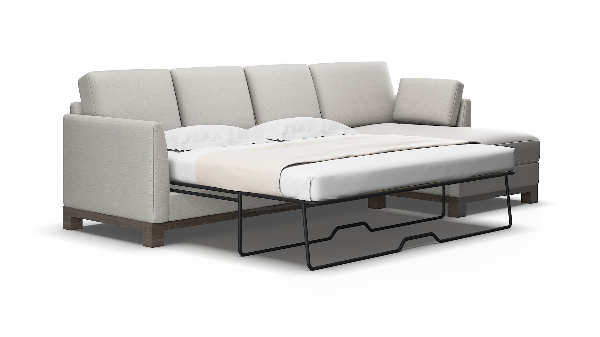 Dover Phoenix Silver Panel Sleeper Espresso legs 2