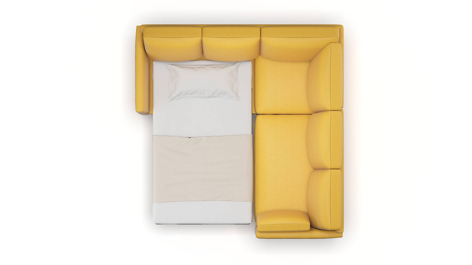 Dover Portland Dijon Sectional Sleeper Espresso legs 3