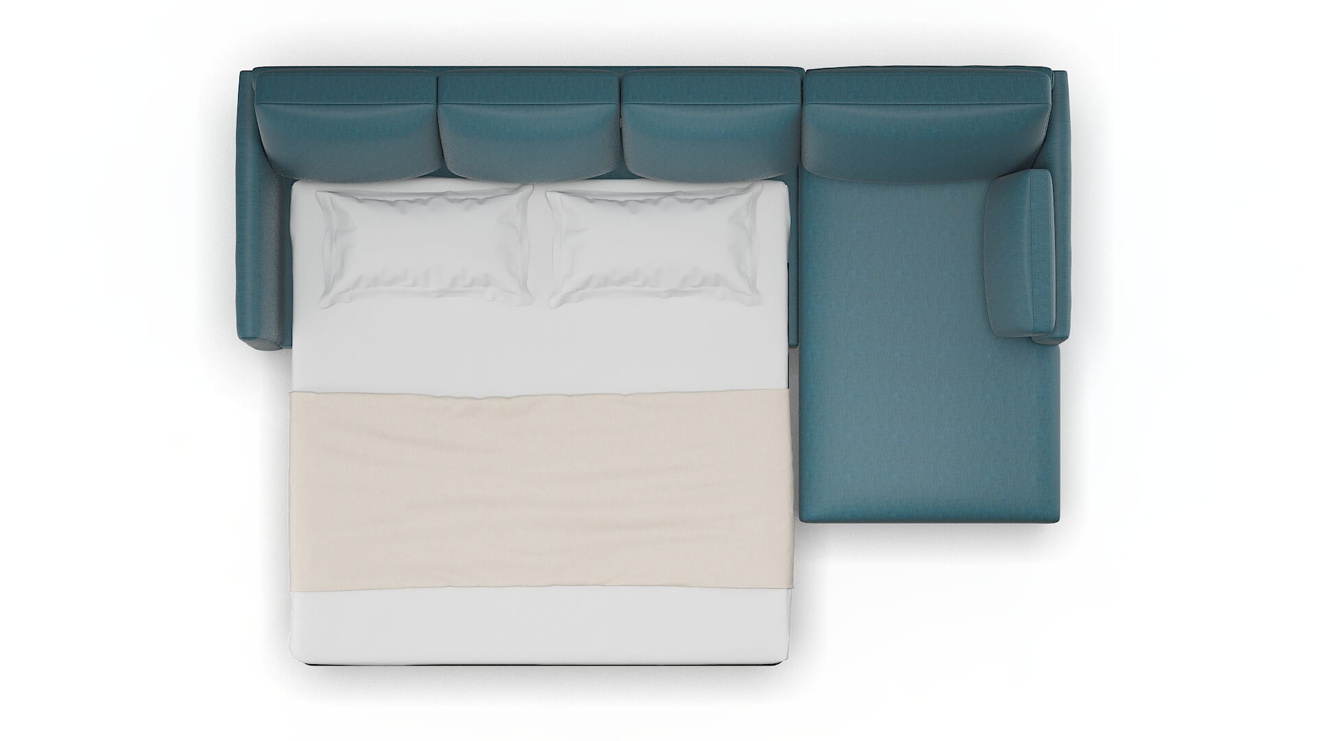 Dover Portland Prussian Panel Sleeper Espresso legs 3