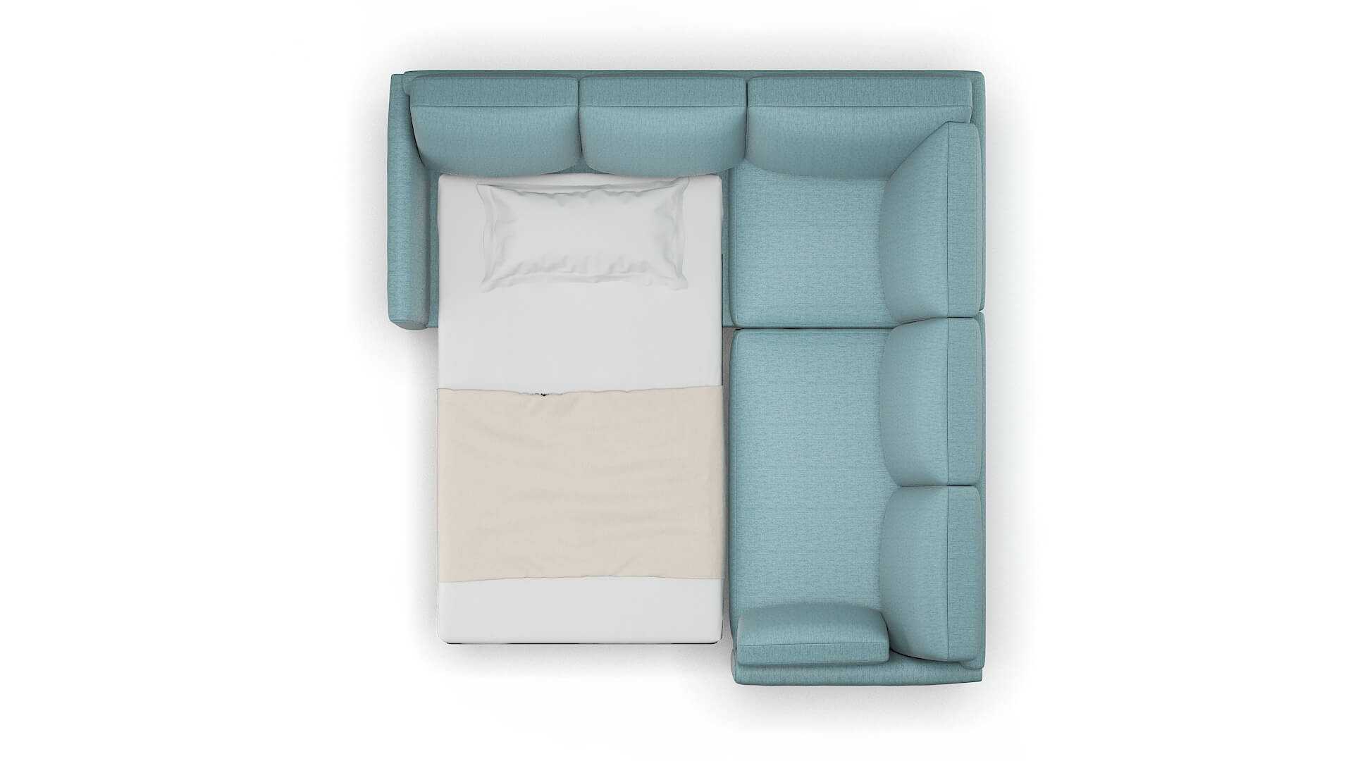 Dover Prisma Hydrate Sectional Sleeper Espresso legs 3