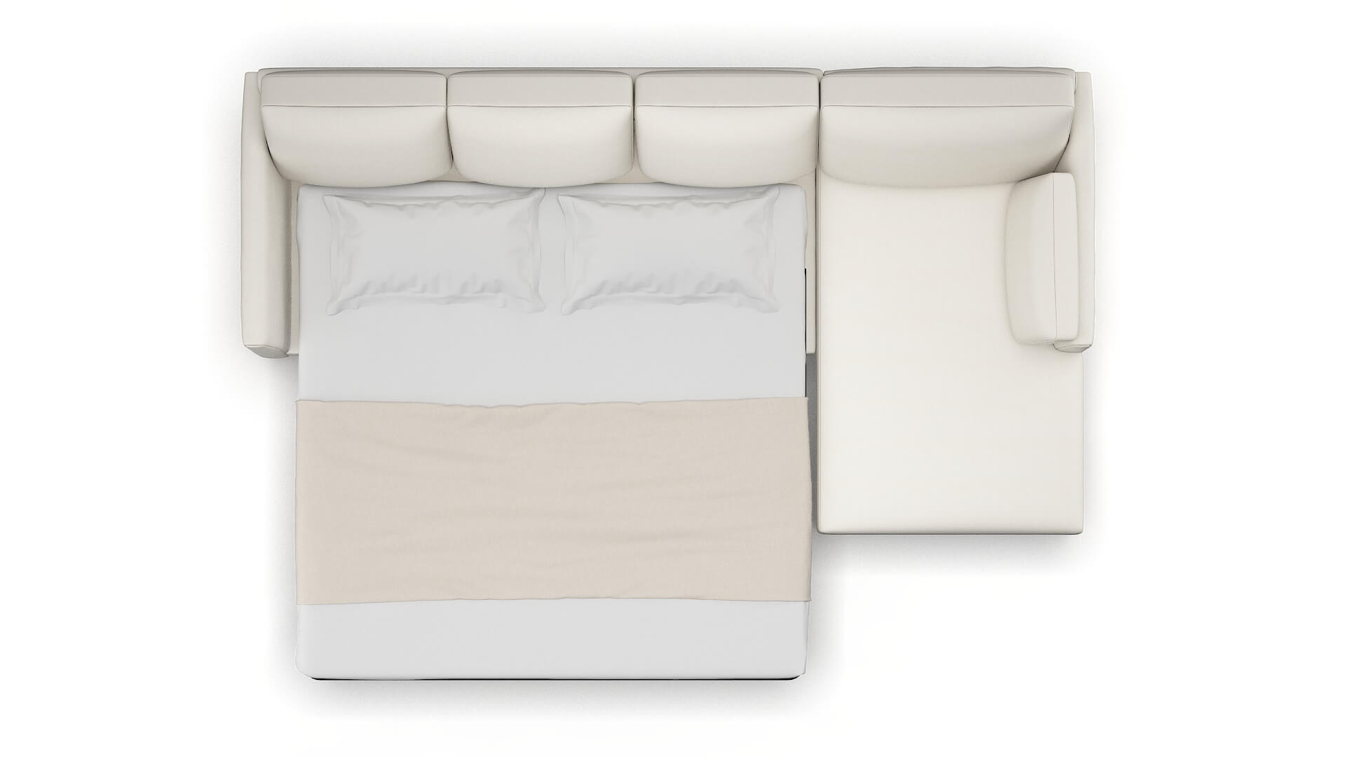 Dover R_prize Cream Panel Sleeper Espresso legs 3