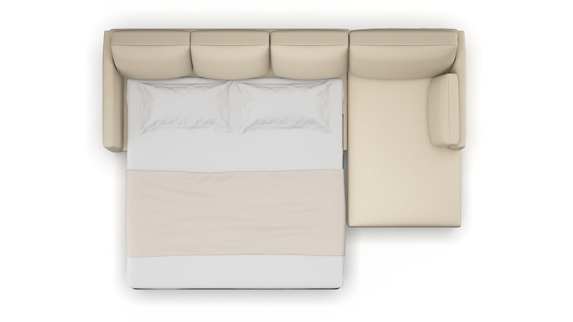 Dover Rocket Sand Panel Sleeper Espresso legs 3