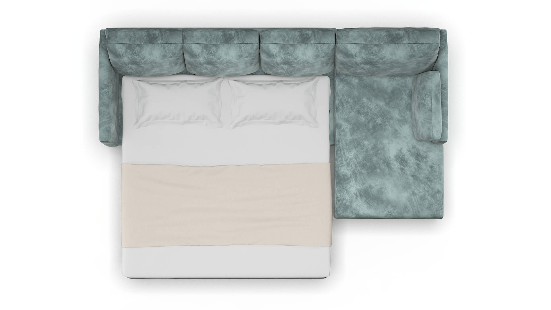 Dover Royale Cloud Panel Sleeper Espresso legs 3