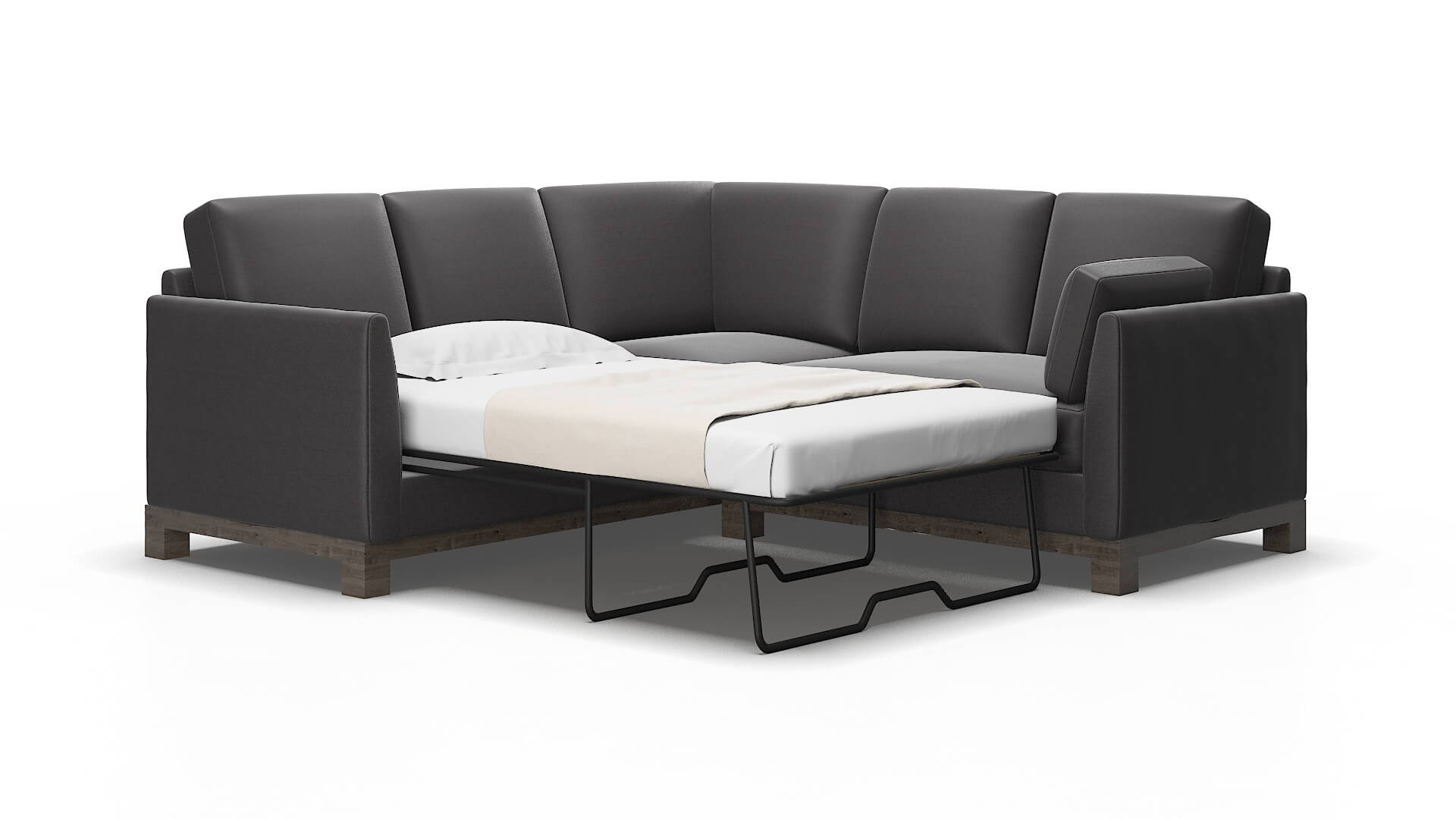 Dover Royale eclipse Sectional sleeper Espresso Legs  2