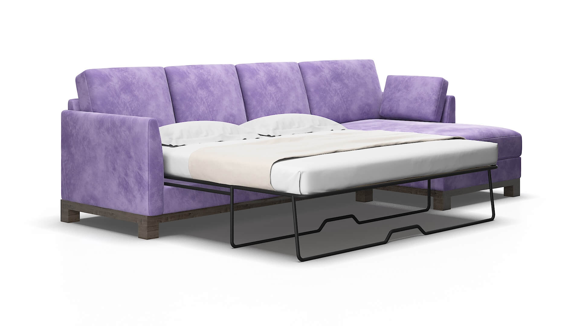 Dover Royale lavender Panel sleeper Espresso Legs  2