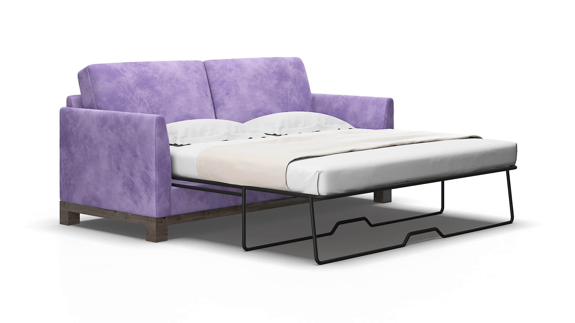Dover Royale lavender Sofa sleeper Espresso Legs  2