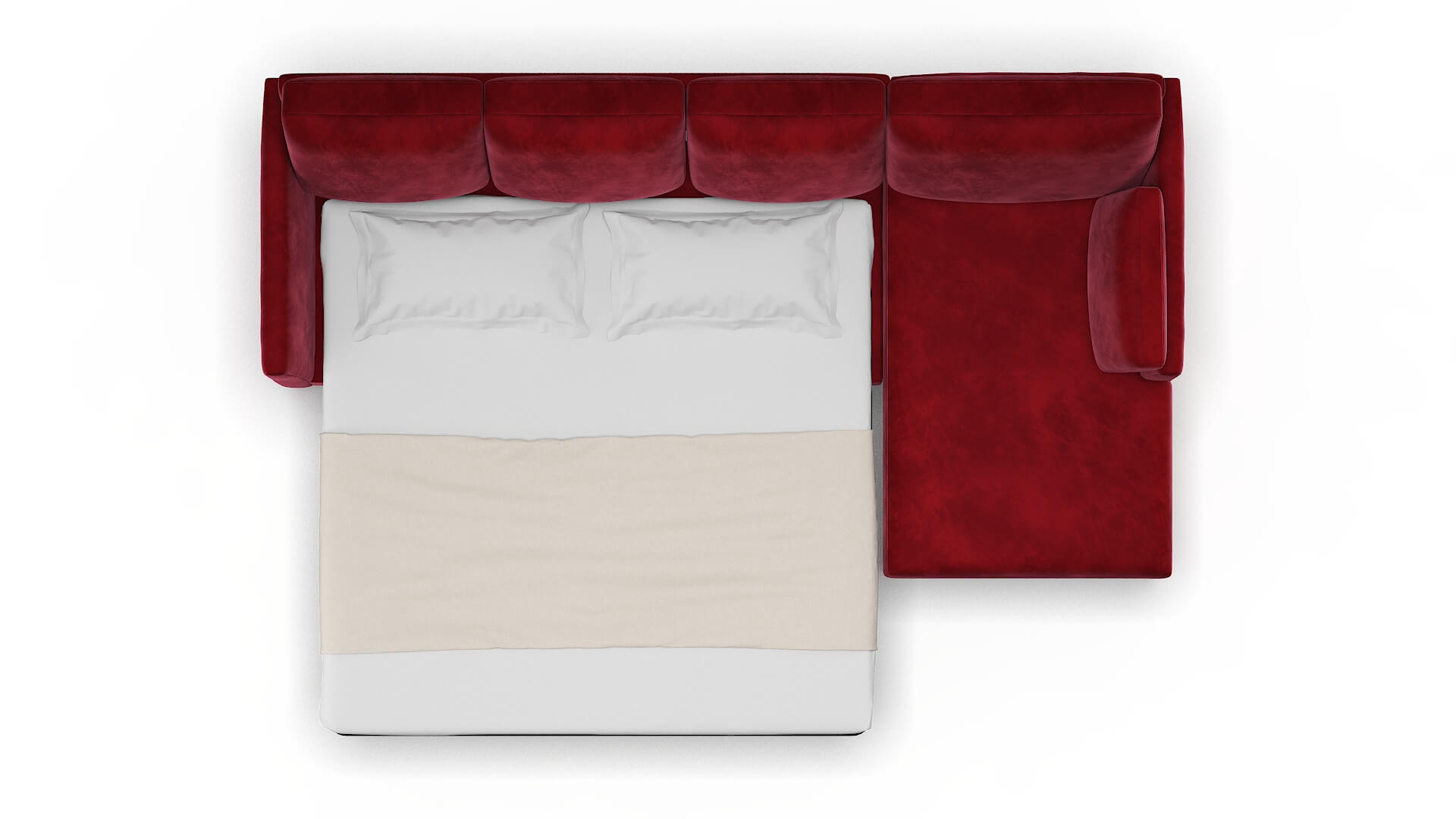 Dover Royale Ruby Panel Sleeper Espresso legs 3