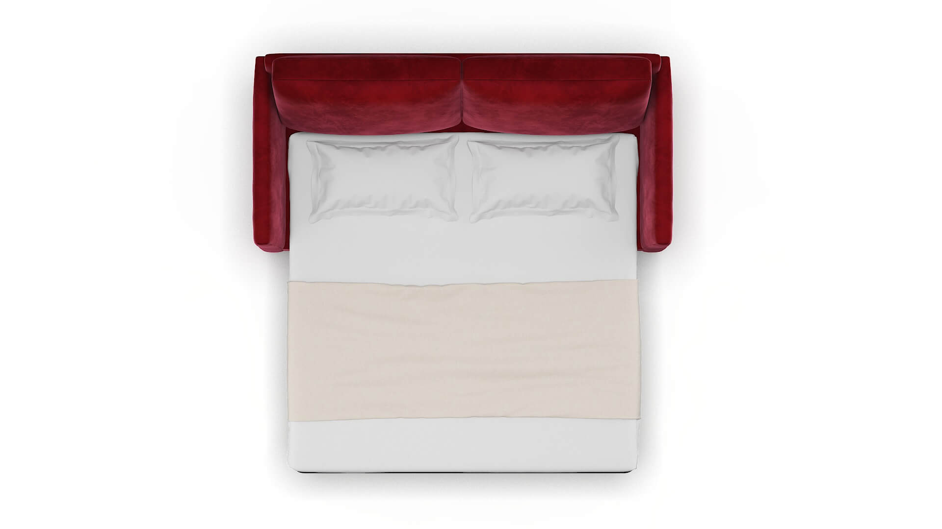 Dover Royale Ruby Sofa Sleeper Espresso legs 3