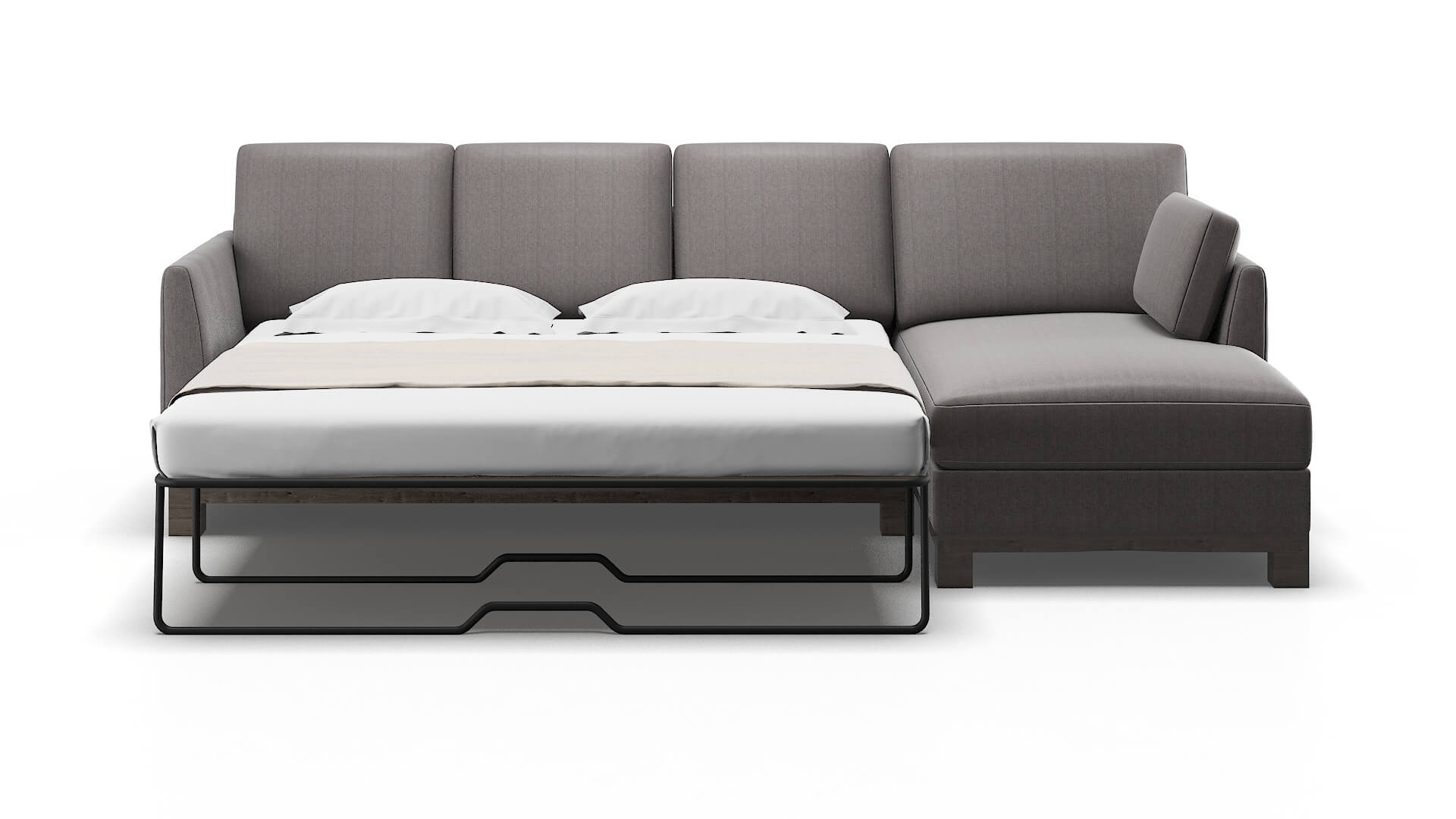 Dover Sasha Granite Panel Sleeper Espresso legs 1