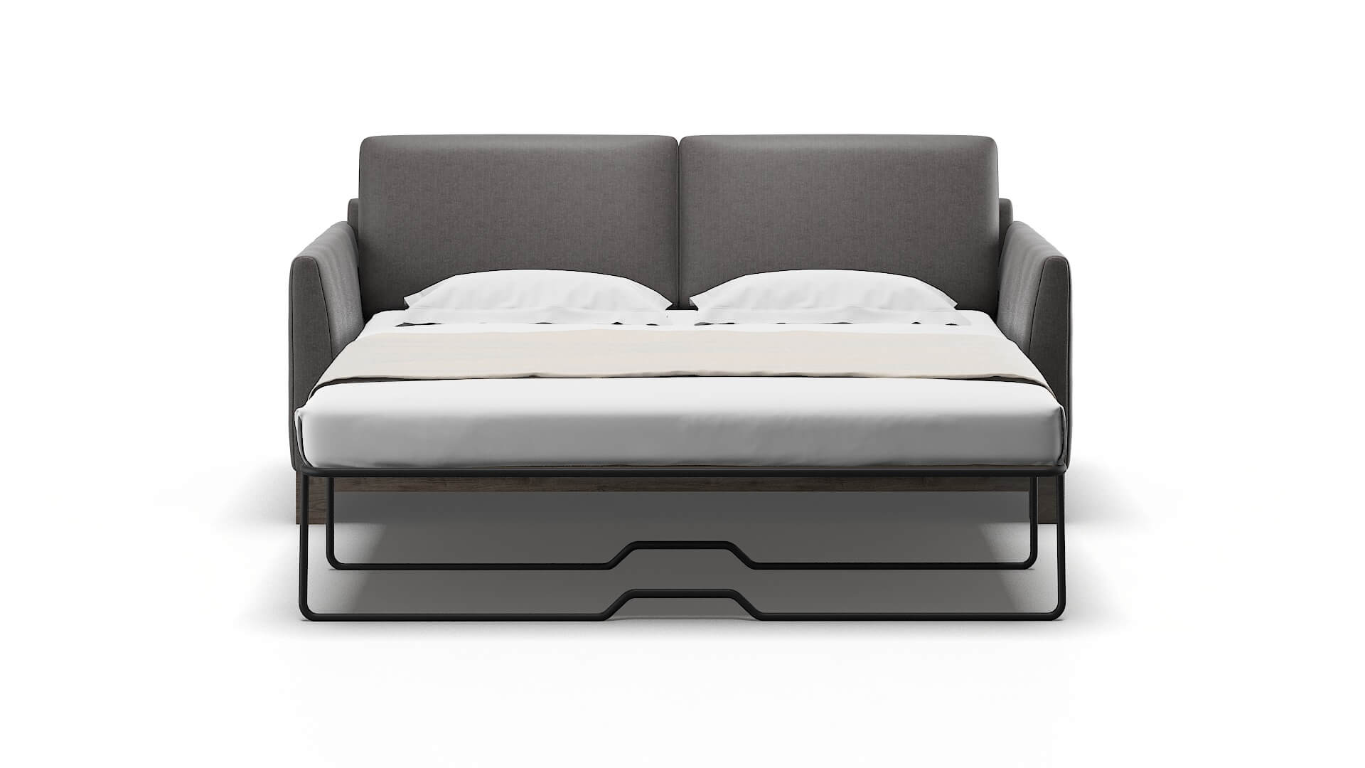 Dover Sasha Grey Sofa Sleeper Espresso legs 1