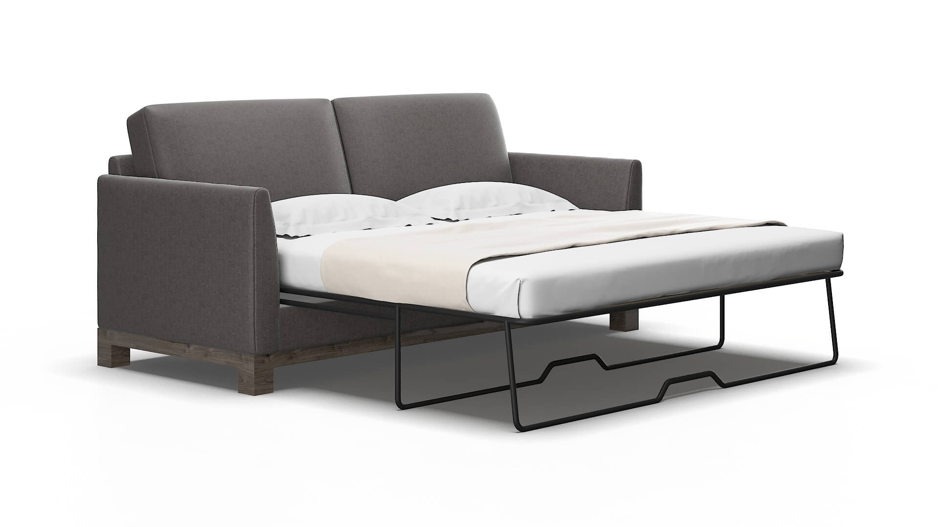 Dover Sasha grey Sofa sleeper Espresso Legs  2