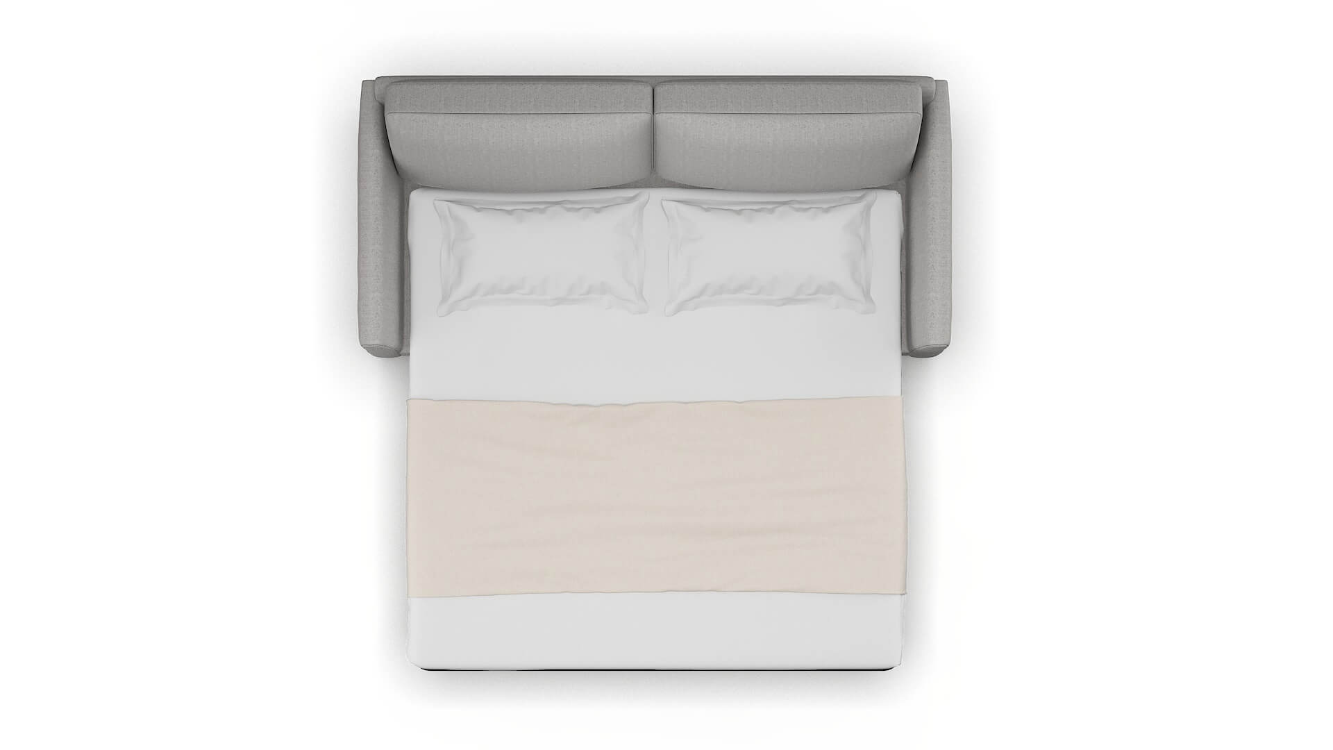 Dover Sasha Silver Sofa Sleeper Espresso legs 3