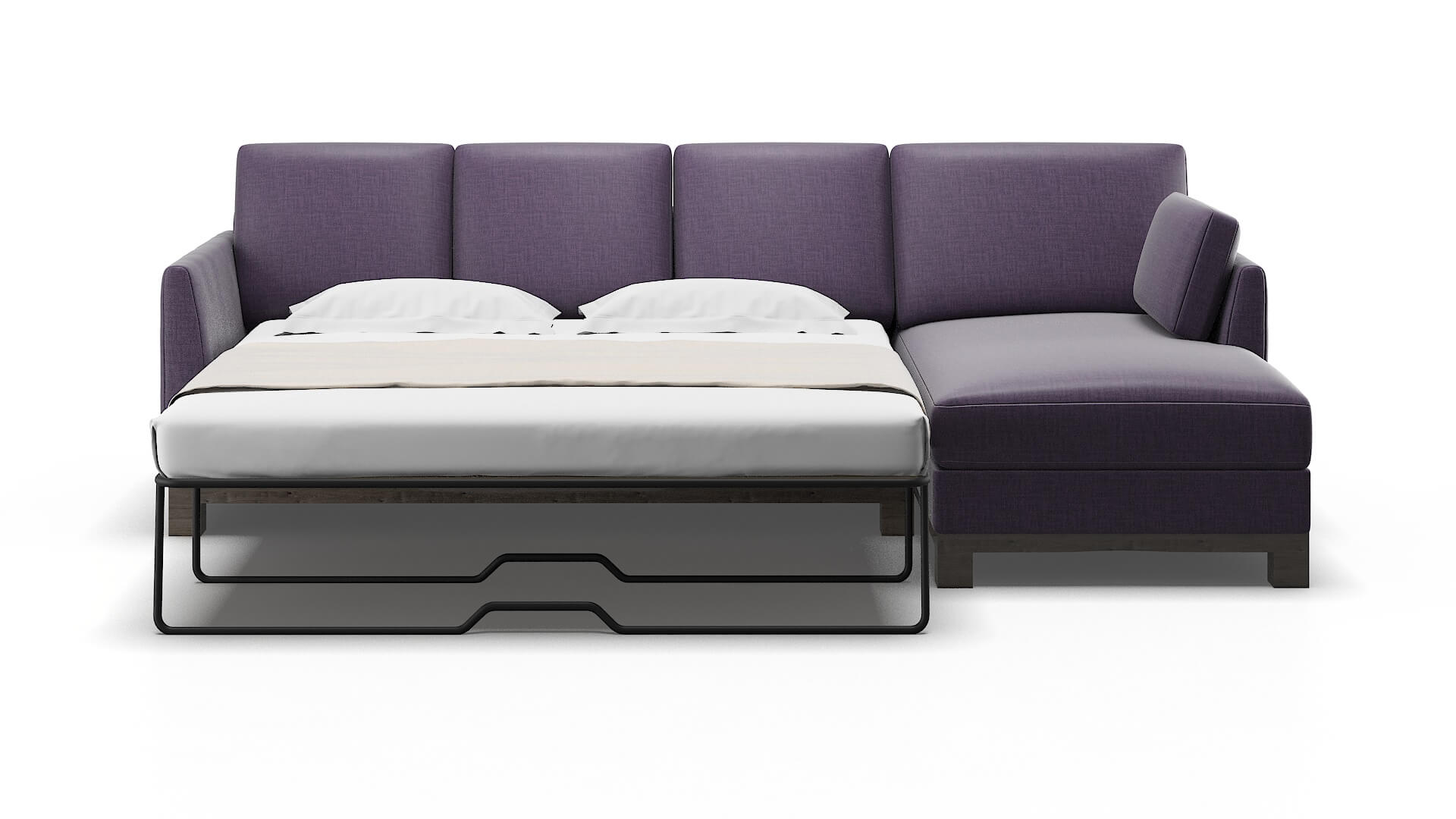 Dover Tess Blackberry Panel Sleeper Espresso legs 1