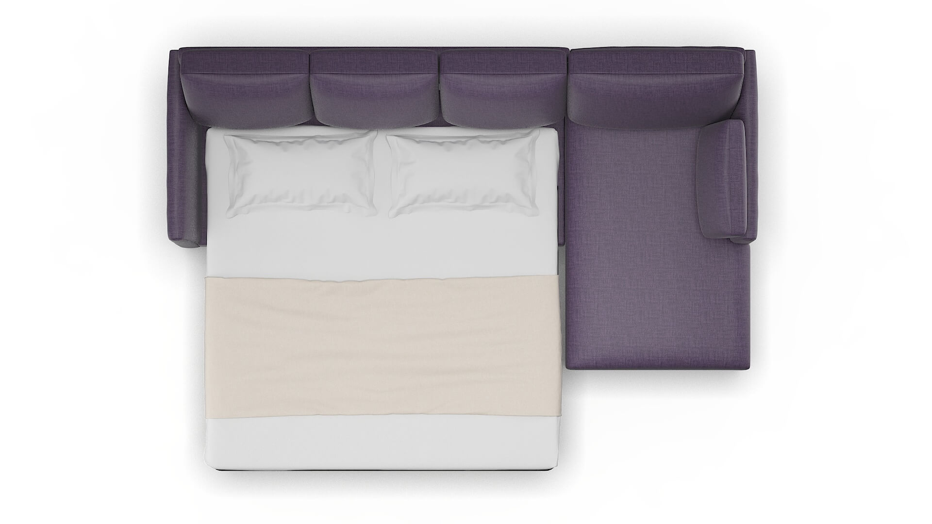 Dover Tess Blackberry Panel Sleeper Espresso legs 3