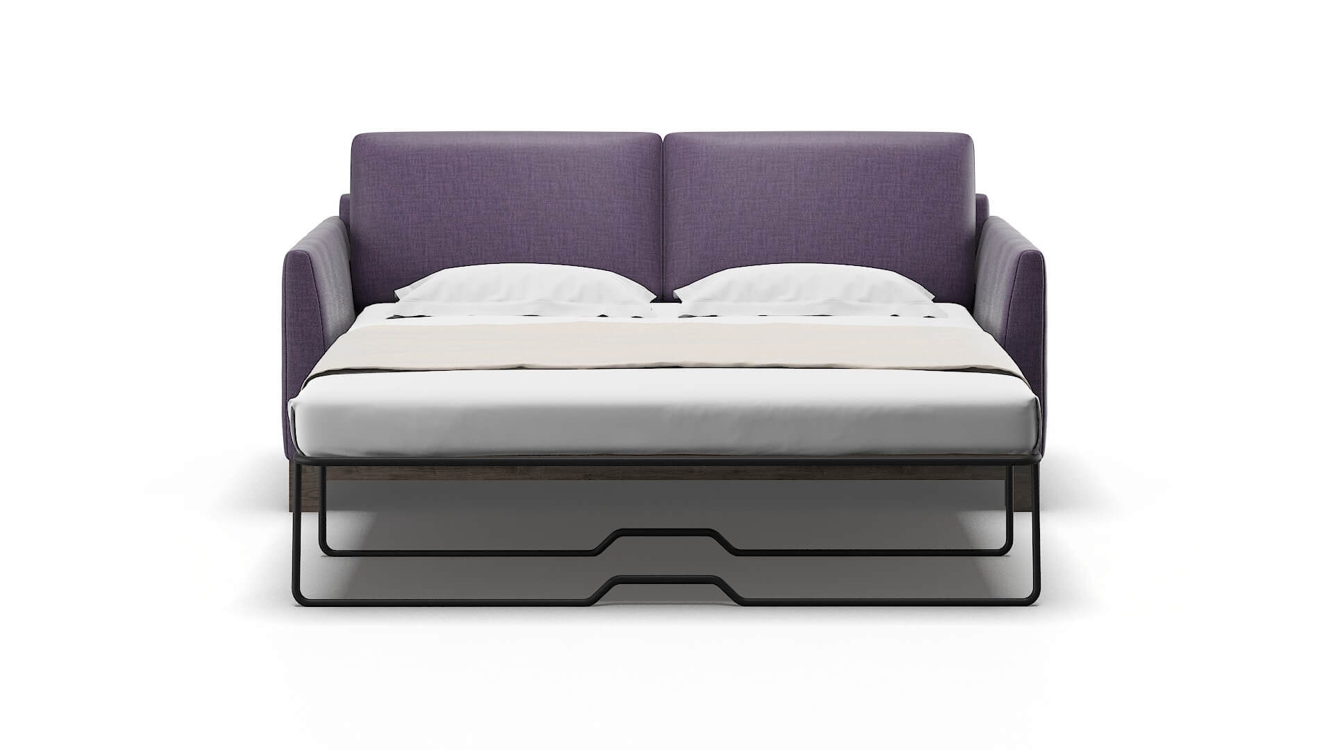 Dover Tess Blackberry Sofa Sleeper Espresso legs 1