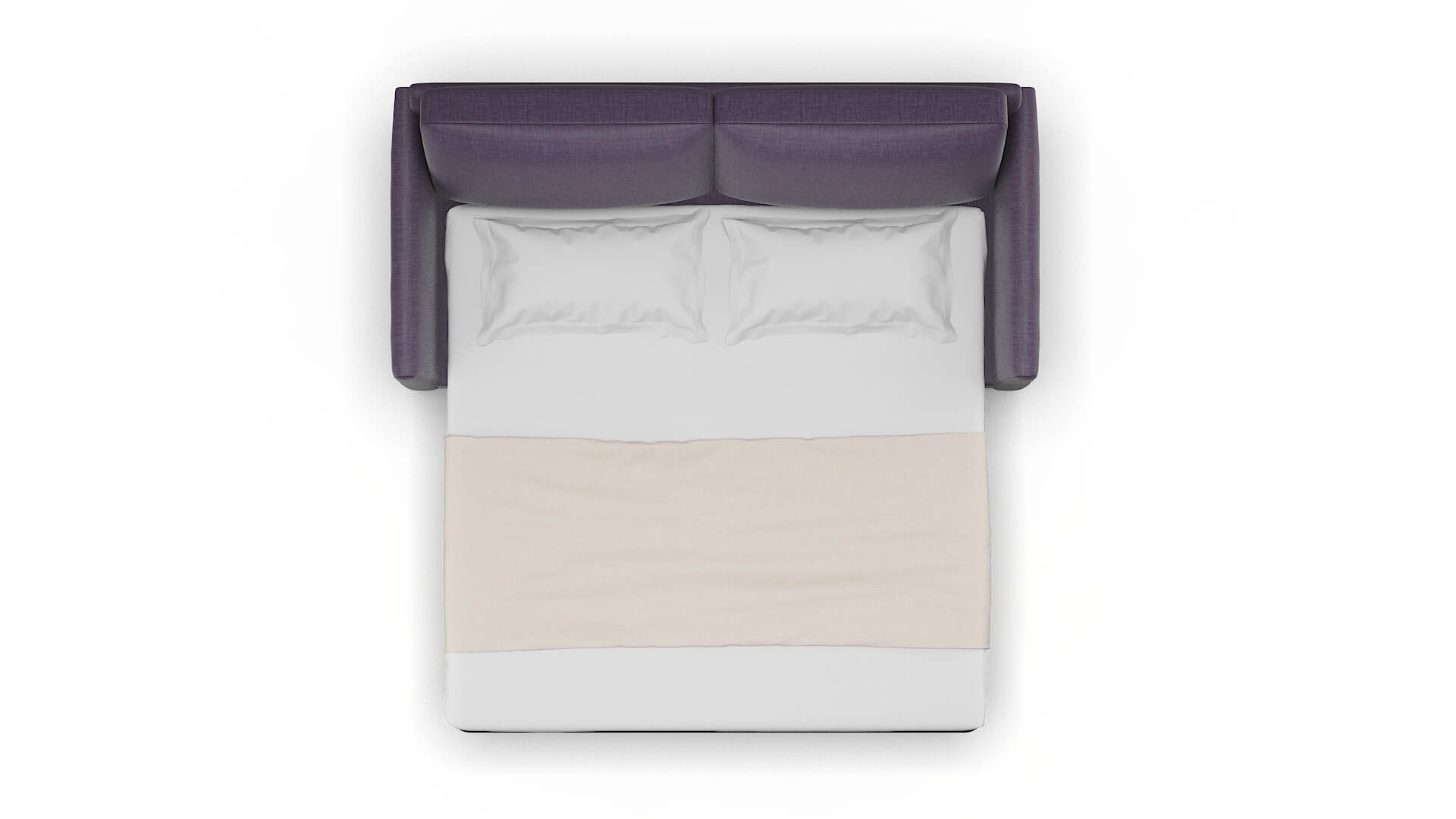 Dover Tess Blackberry Sofa Sleeper Espresso legs 3