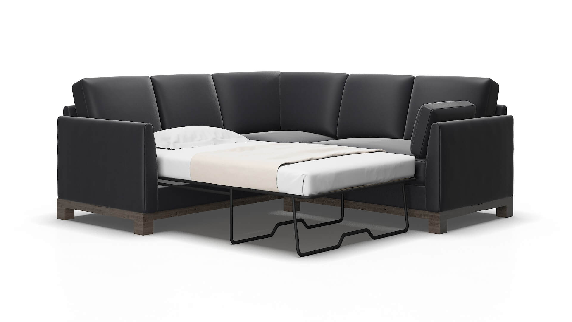 Dover Urban_d eclipse Sectional sleeper Espresso Legs  2