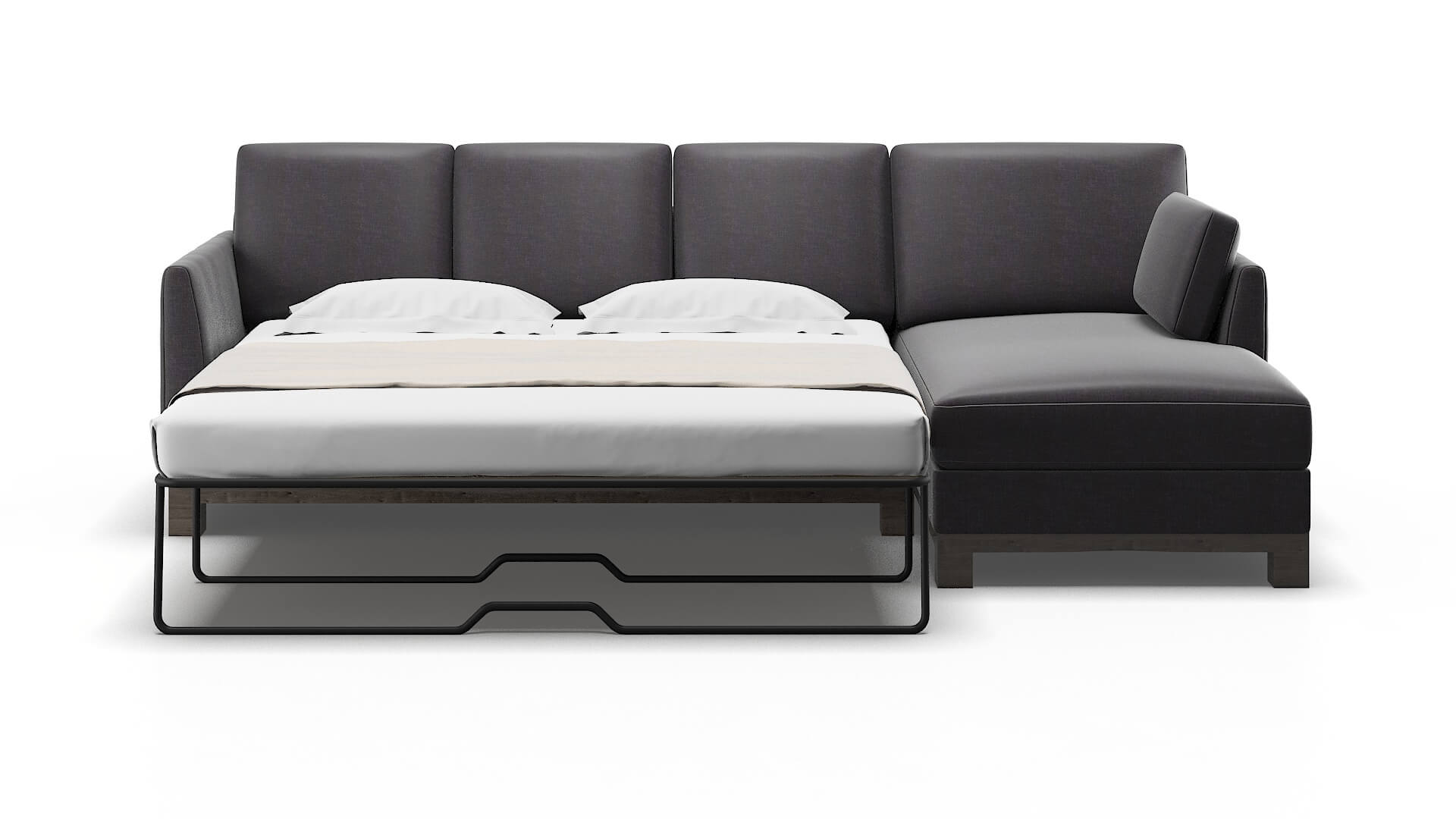 Dover Venus Onyx Panel Sleeper Espresso legs 1