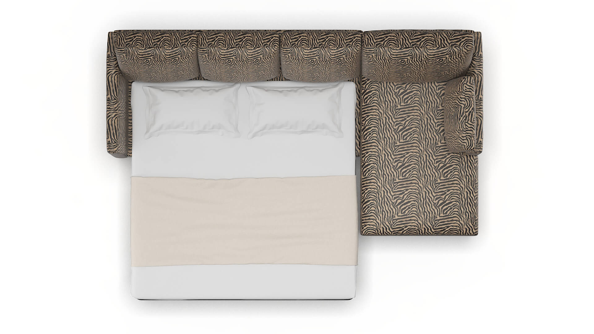 Dover Zambia Coffee Panel Sleeper Espresso legs 3